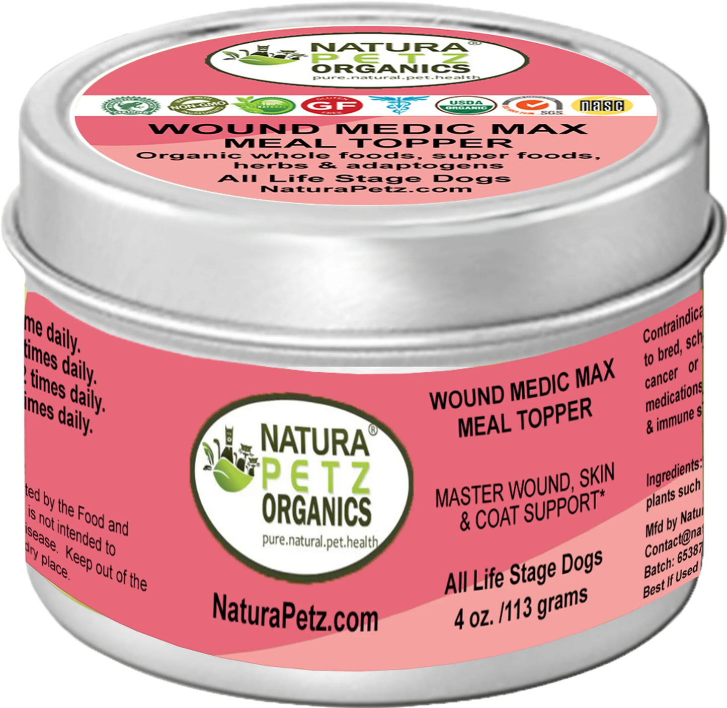 Wound Medic Max Meal Topper - Master Wound & Skin Support for Dogs & Cats