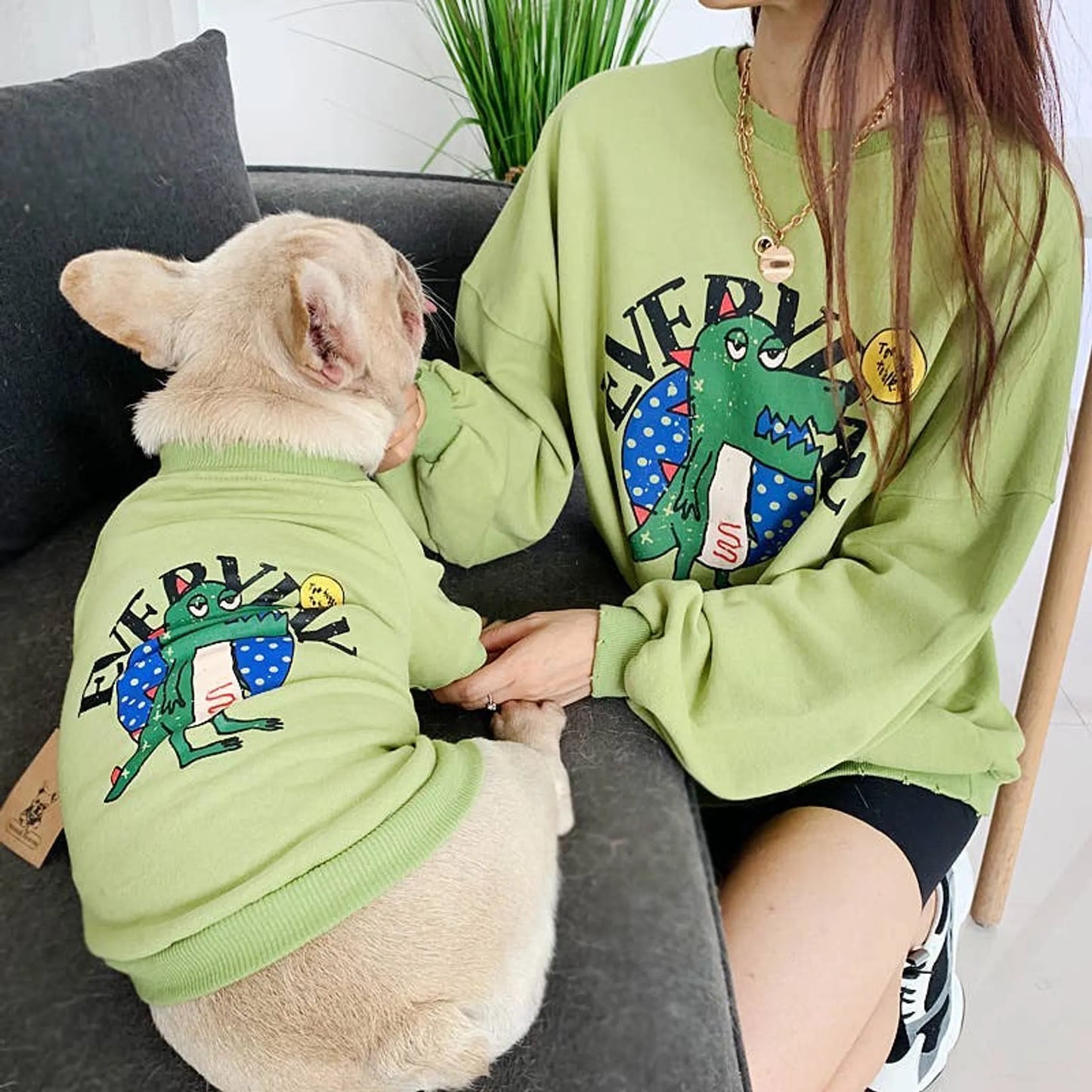 Everyday Dinosaur Matching Pet and Owner Outfit Set - Small, Blue