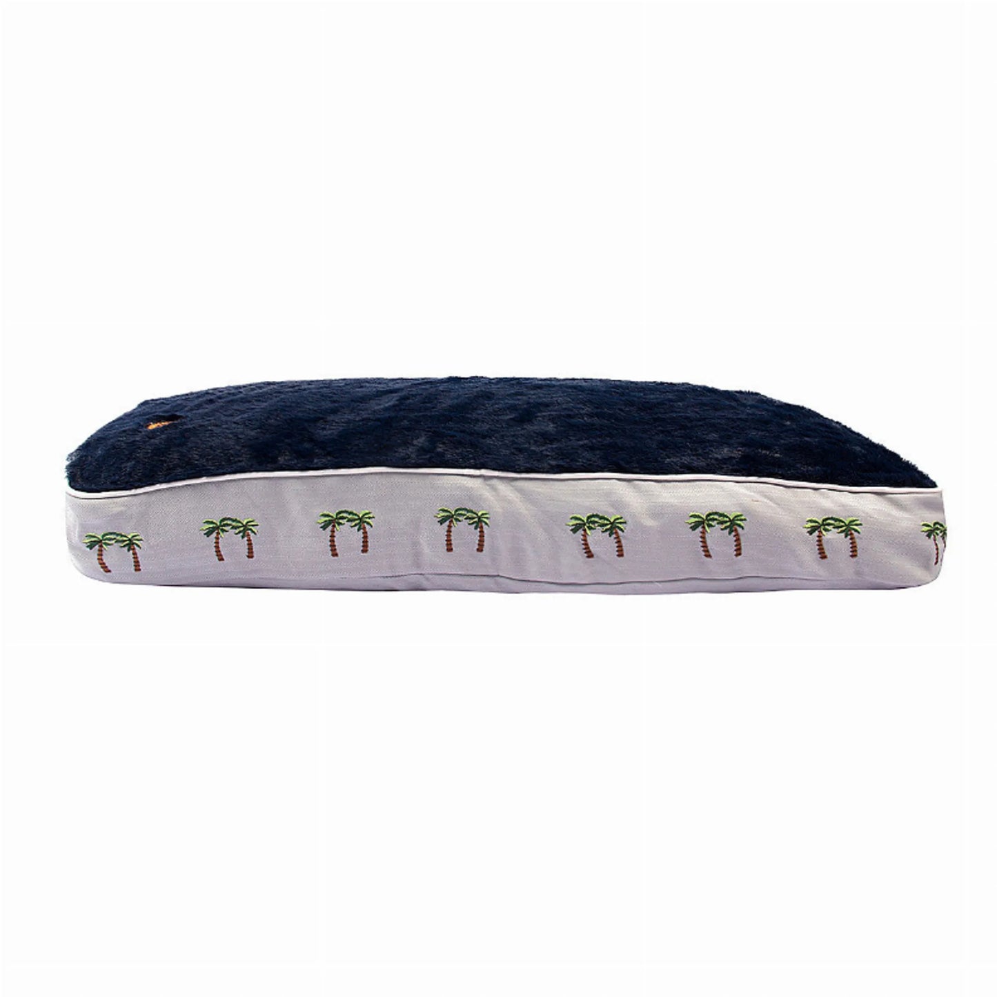 Halo Palm Trees Rectangular Small Dog Bed - Tropical Comfort for Your Pet