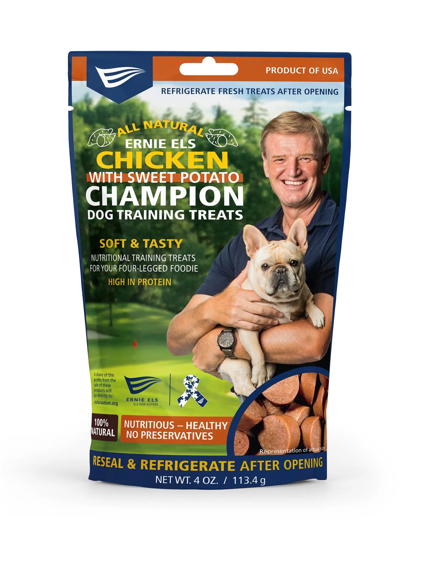 Ernie Els Champion Dog Treats - Natural Chicken and Sweet Potato Flavor