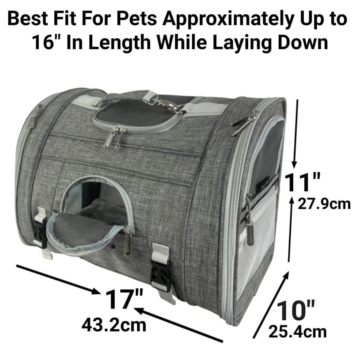 Mr. Peanut's Monterey Series Convertible Backpack Pet Carrier - Versatile Pet Travel