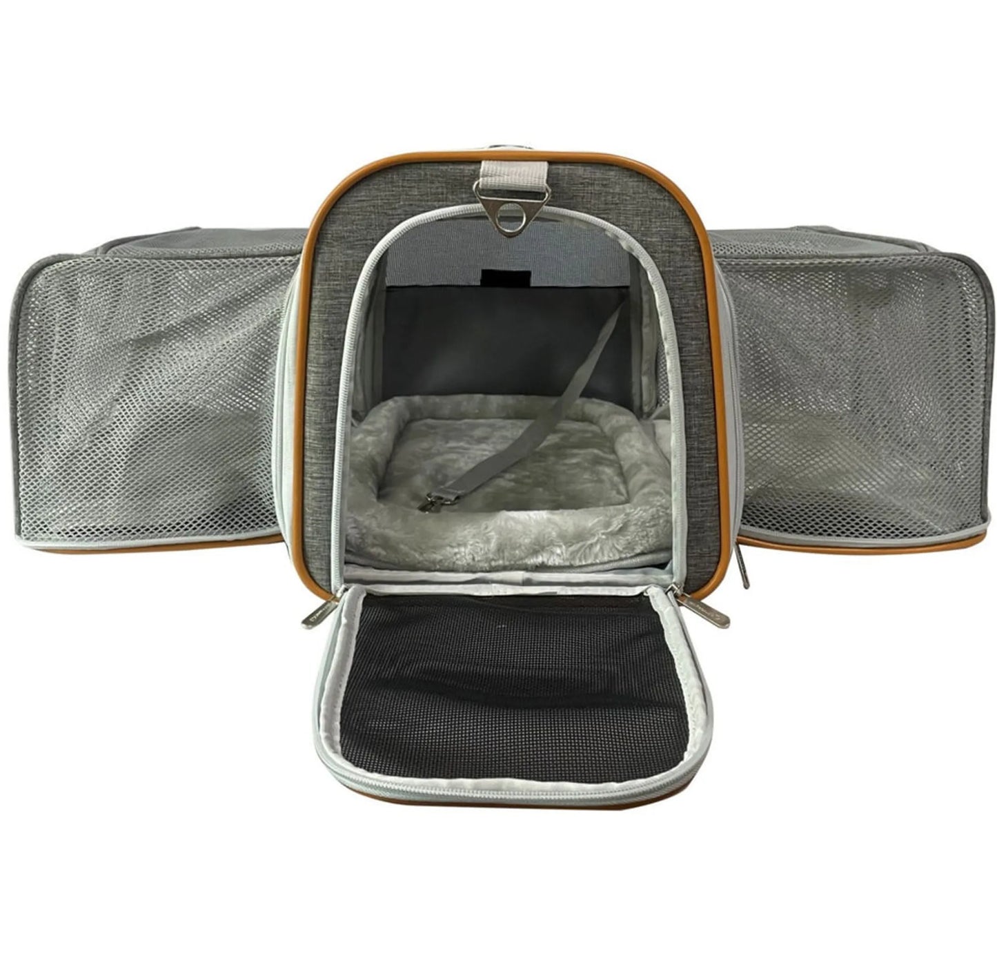 Mr. Peanut's Platinum Series Double Expandable Pet Carrier - Spacious Pet Travel