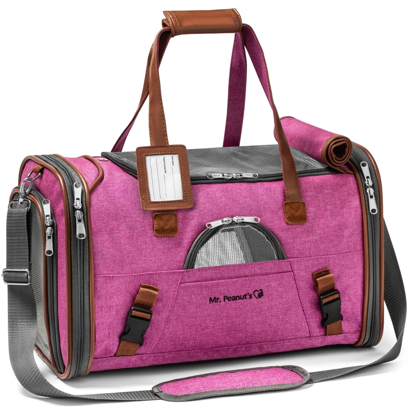 Mr. Peanut's Gold Series Pet Carrier - Stylish and Secure