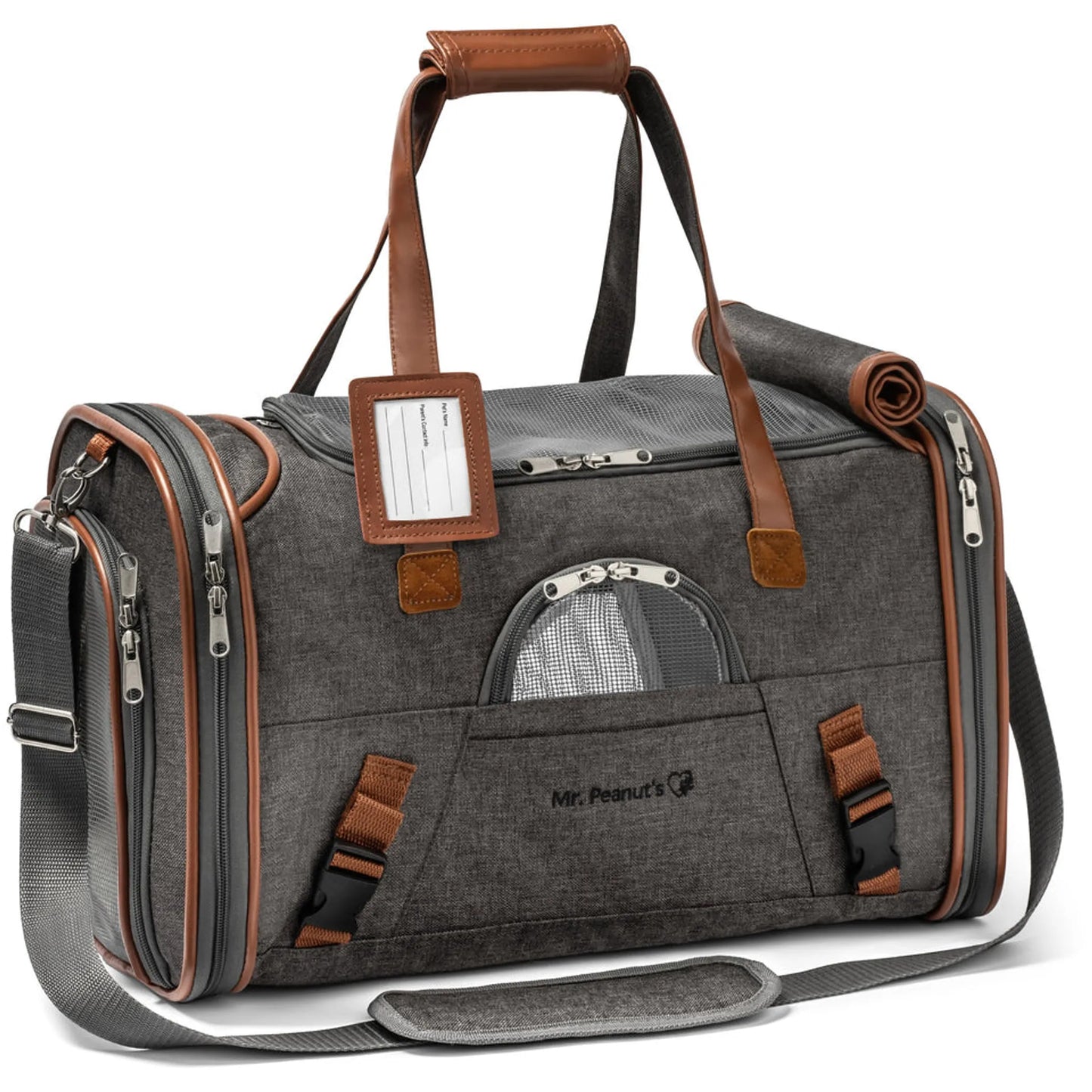 Mr. Peanut's Gold Series Pet Carrier - Stylish and Secure