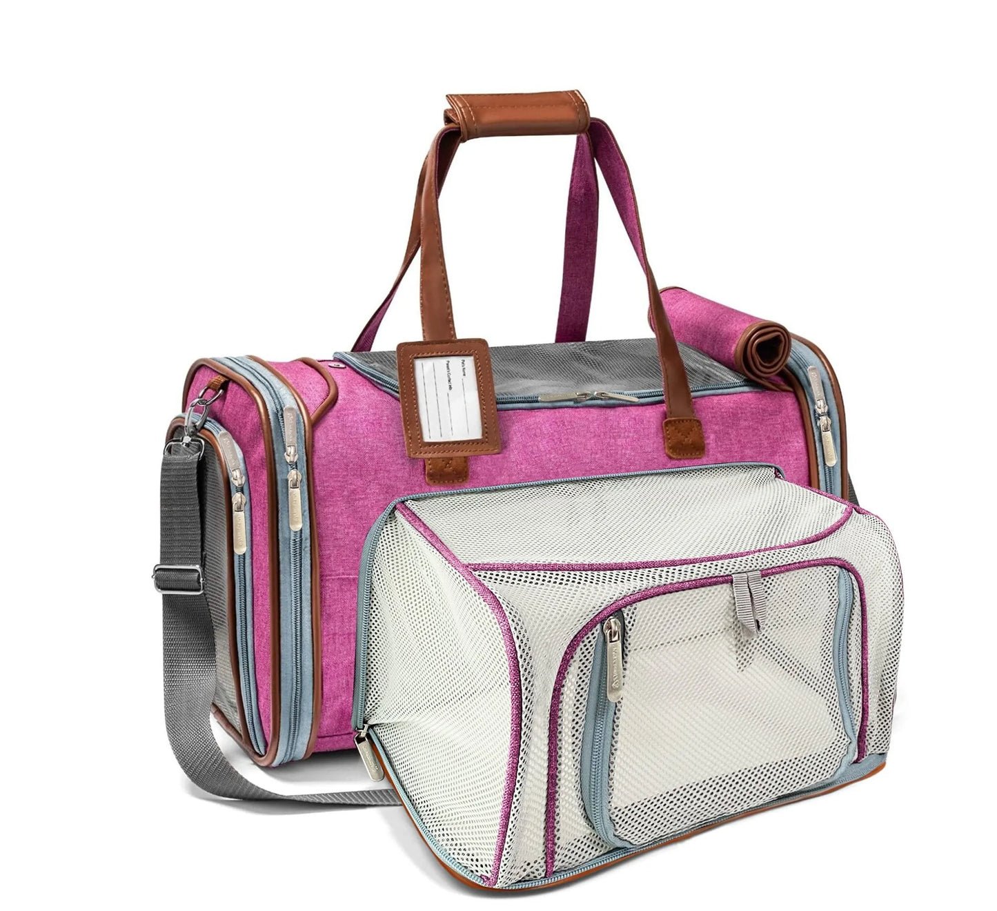 Mr. Peanut's Gold Series Standard Size Expandable Pet Carrier - Comfortable Pet Travel