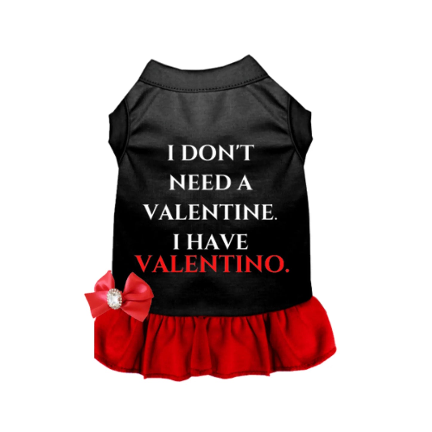 Valentine or Valentino Valentine's Day Dog Dress/Tee