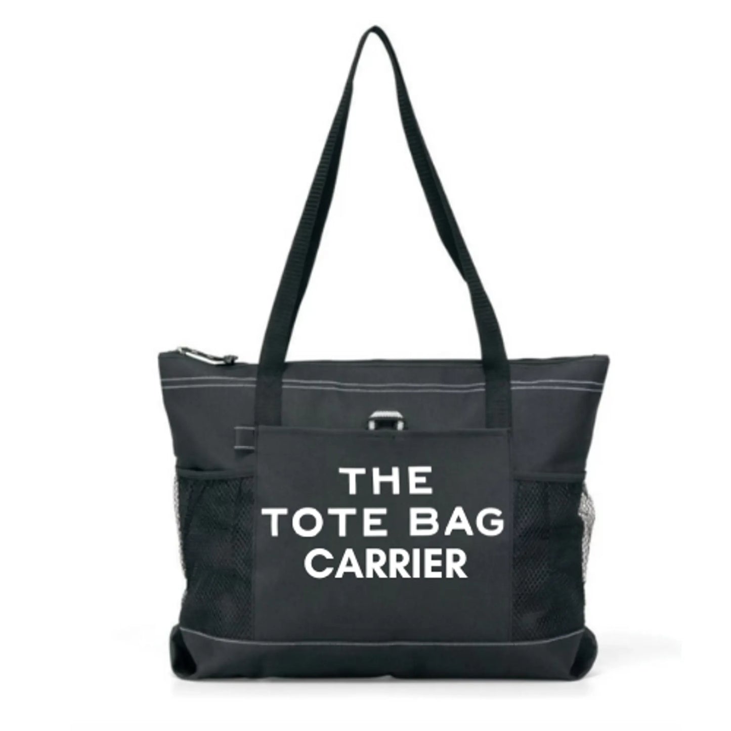 The Tote Bag - 100% Cotton Canvas Tote with Zipper Top Closure