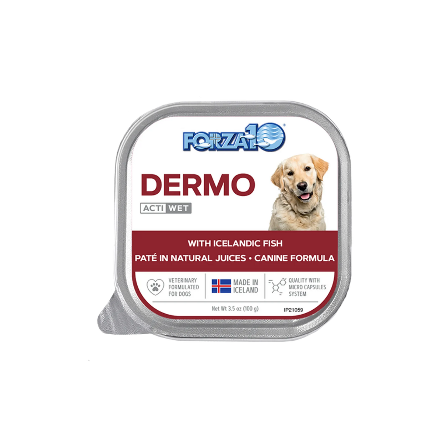 Forza10 ActiWet Dermo Icelandic Fish Recipe Canned Dog Food - Supports Skin & Coat Health