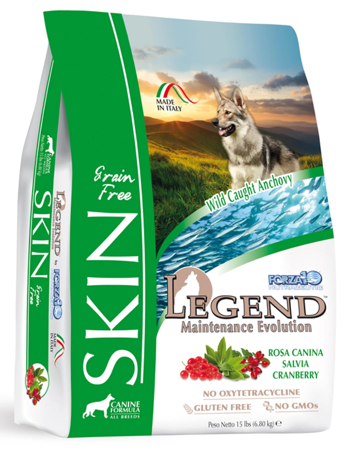 Forza10 Legend Skin Grain-Free Dry Dog Food - Skin Health Recipe