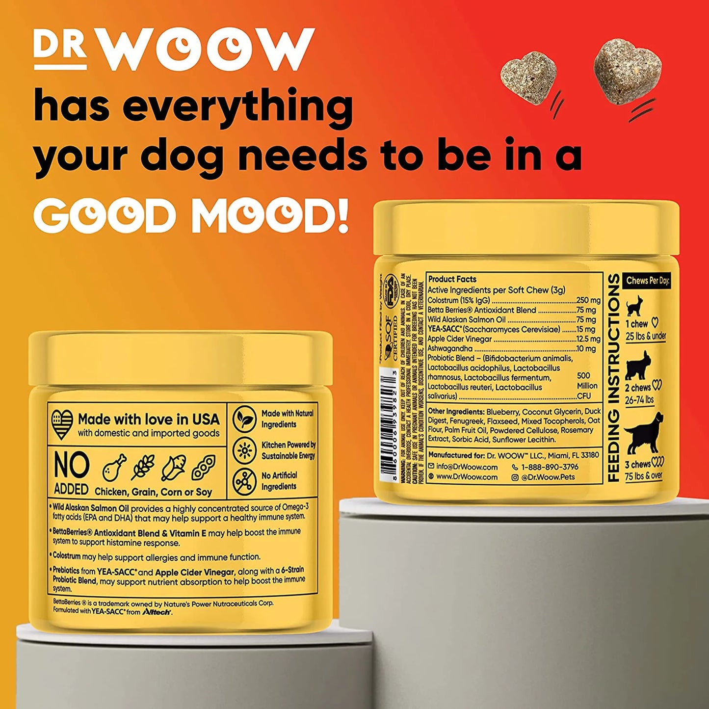 Dr. Woow Allergy and Immunity Support Soft Chews for Dogs