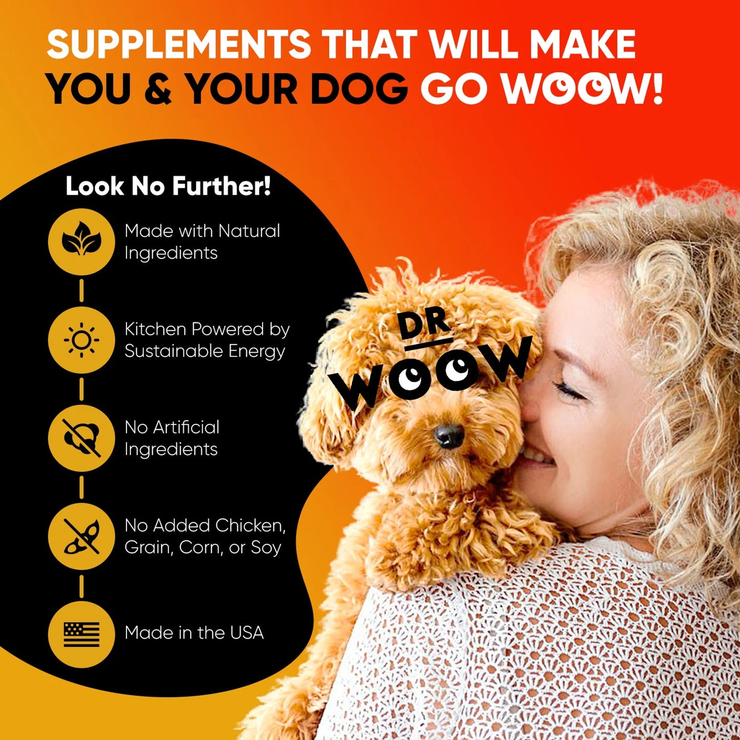 Dr. Woow Skin and Coat Support Soft Chews for Dogs