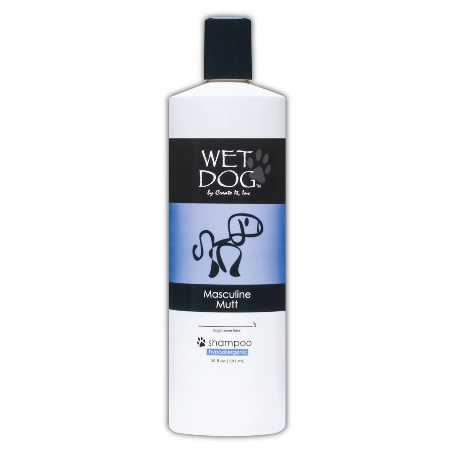 Wet Dog Masculine Mutt Calming Shampoo - Hypoallergenic Pet Grooming for Dogs