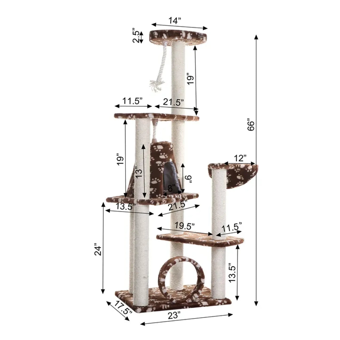 Armarkat Cat Tree Hammock Bed - Ultimate Rest & Play Station for Cats