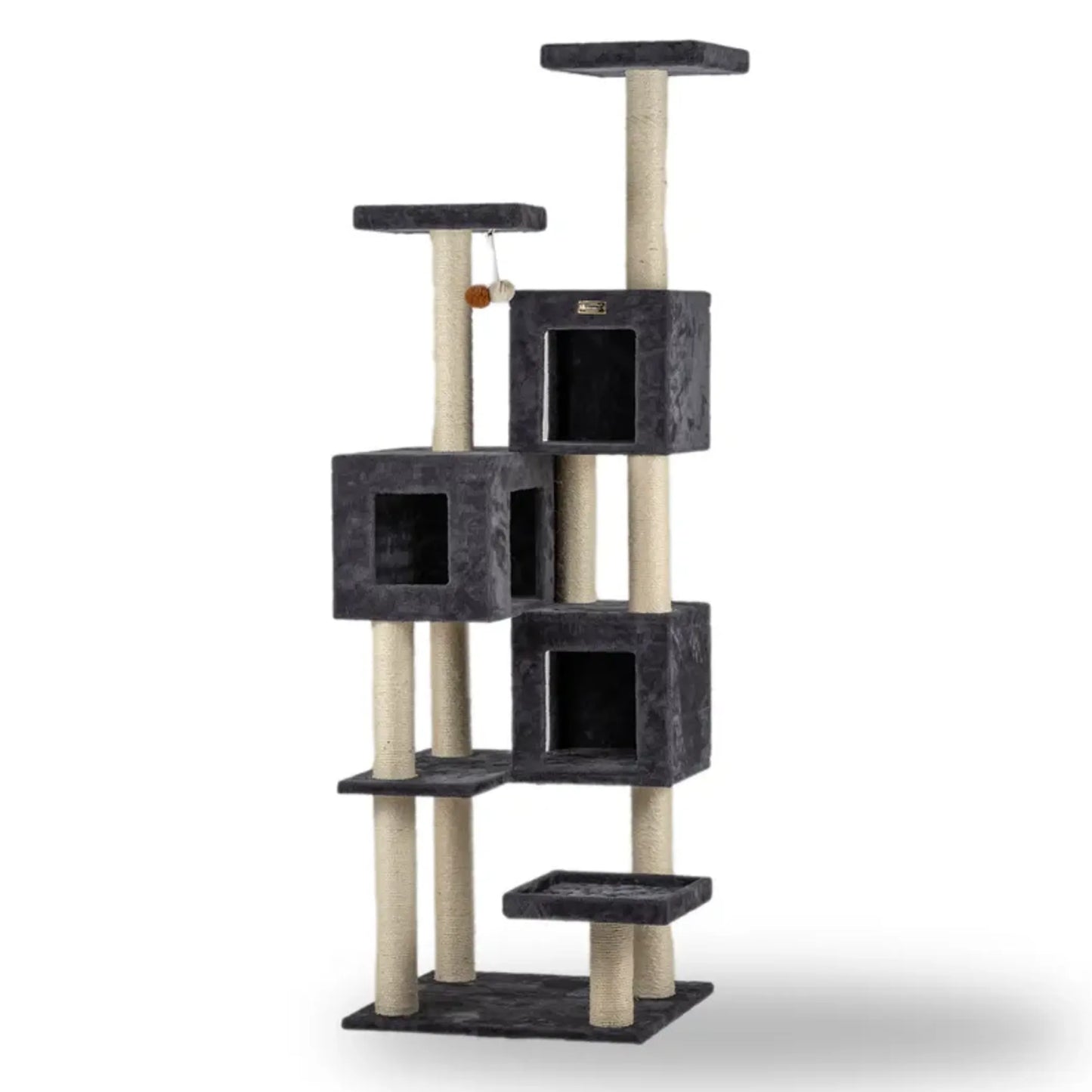 Griant Real Wood Multi-Level Cat Tower for Multiple Cats