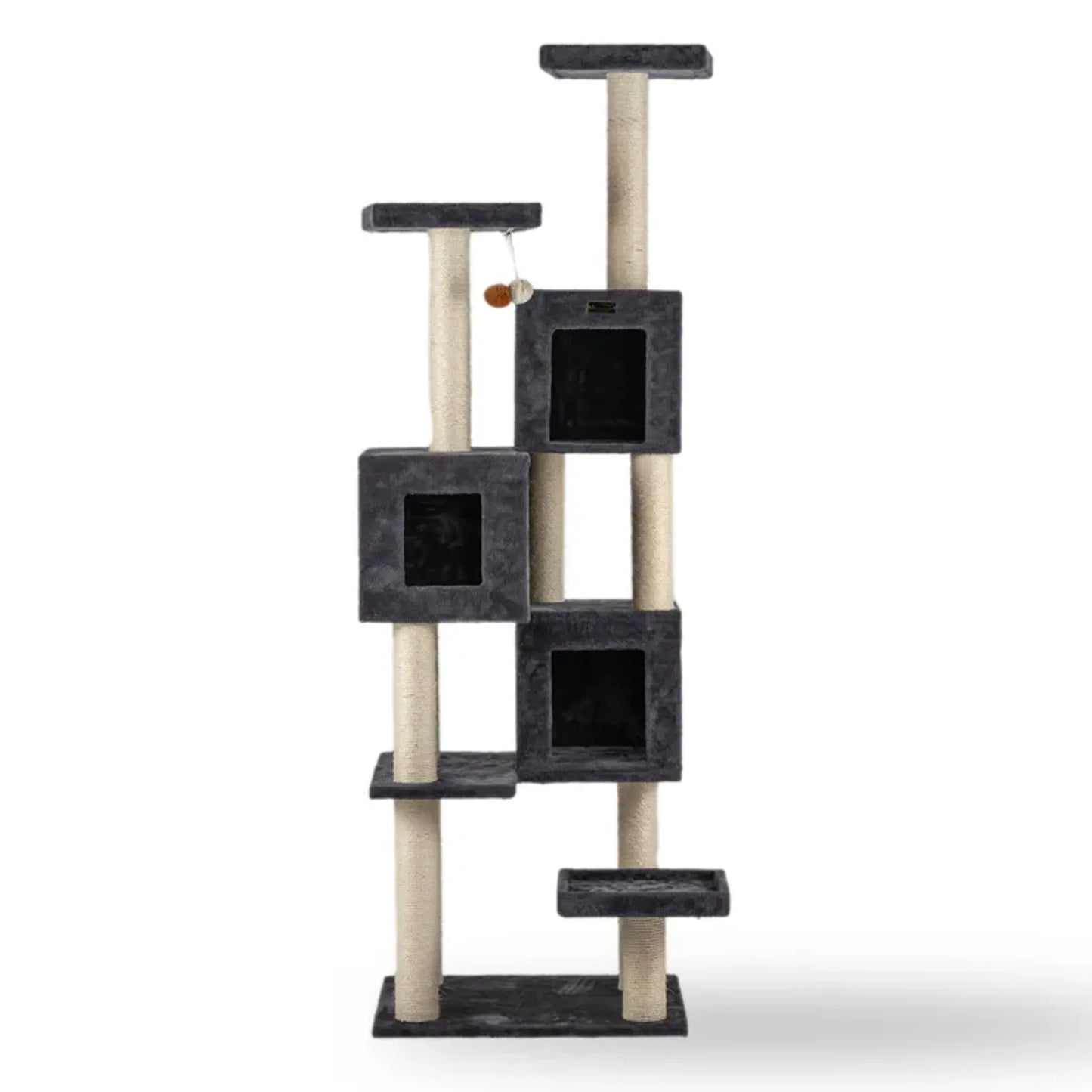 Griant Real Wood Multi-Level Cat Tower for Multiple Cats