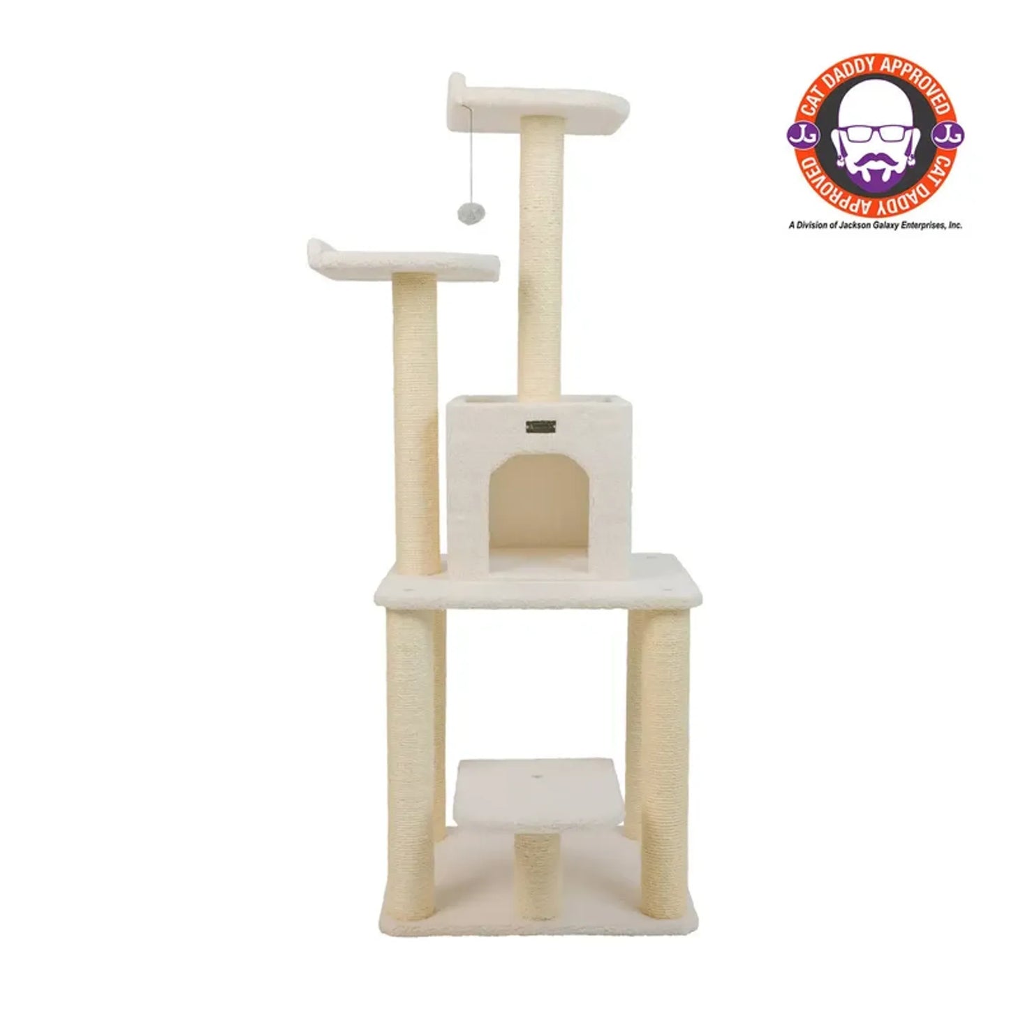 Armarkat Classic Real Wood Cat Tree with Condo - Five Levels