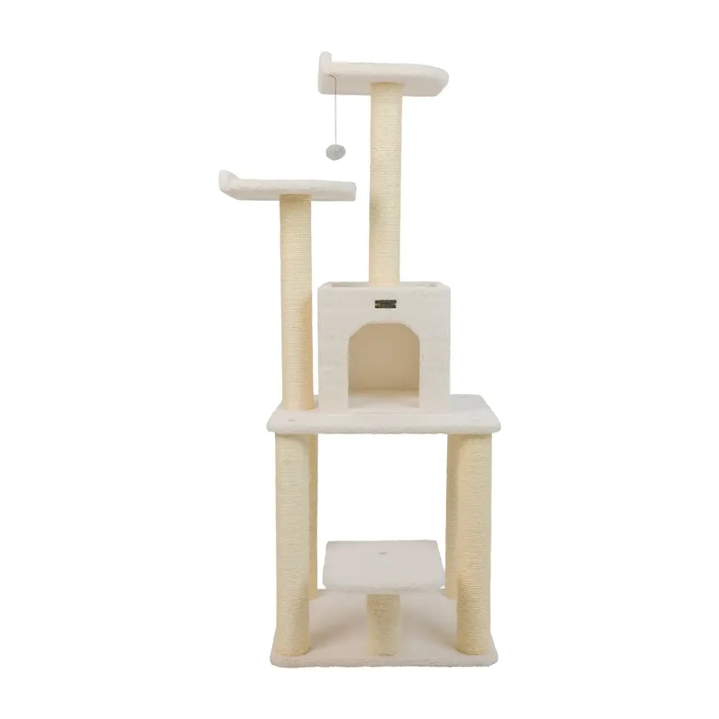 Armarkat Classic Real Wood Cat Tree with Condo - Five Levels