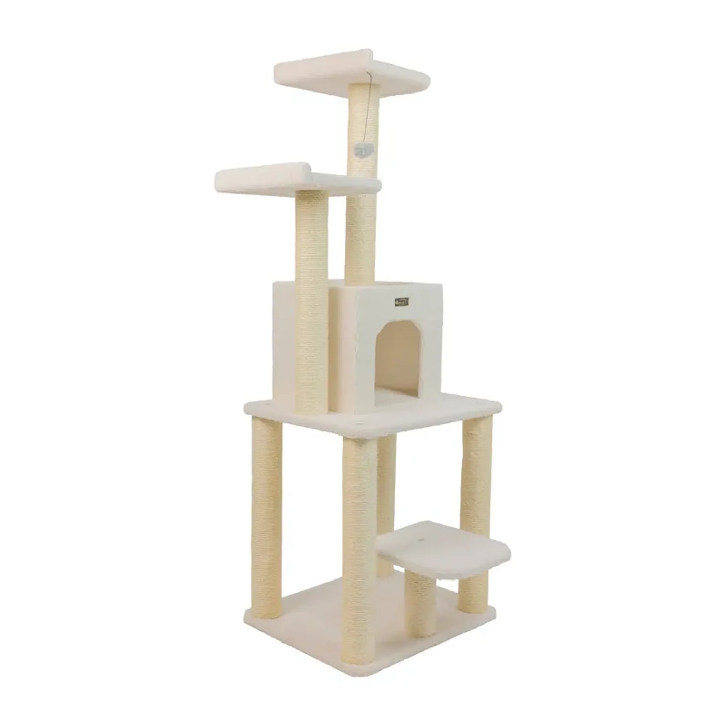 Armarkat Classic Real Wood Cat Tree with Condo - Five Levels