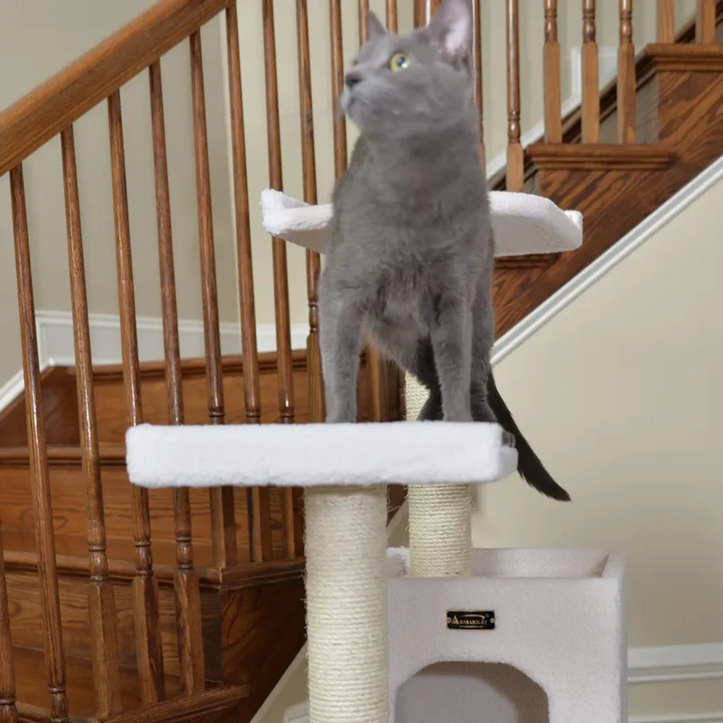Armarkat Classic Real Wood Cat Tree with Condo - 6 Levels