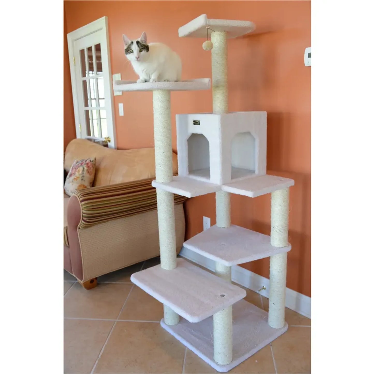 Armarkat Classic Real Wood Cat Tree with Condo - 6 Levels