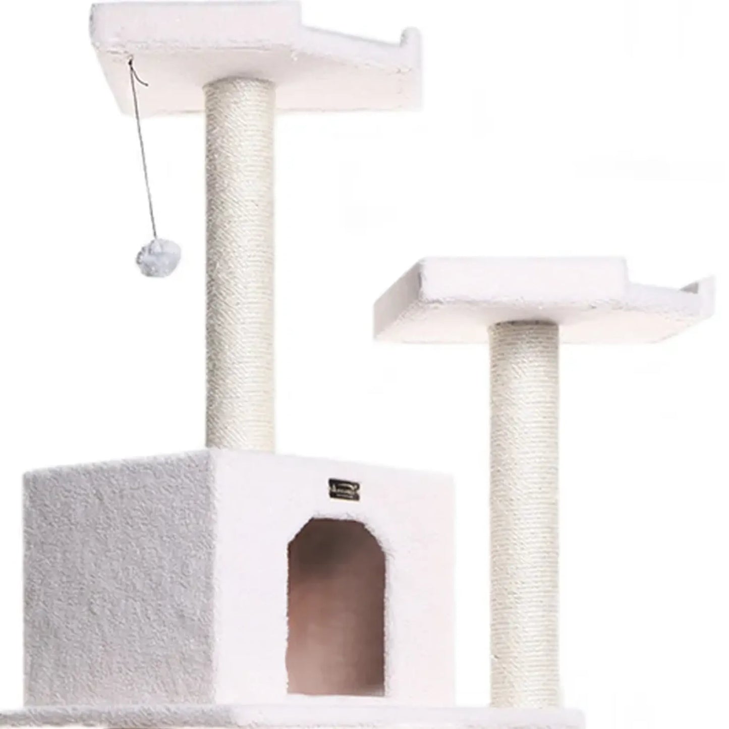 Armarkat Classic Real Wood Cat Tree with Playhouse - 6 Levels
