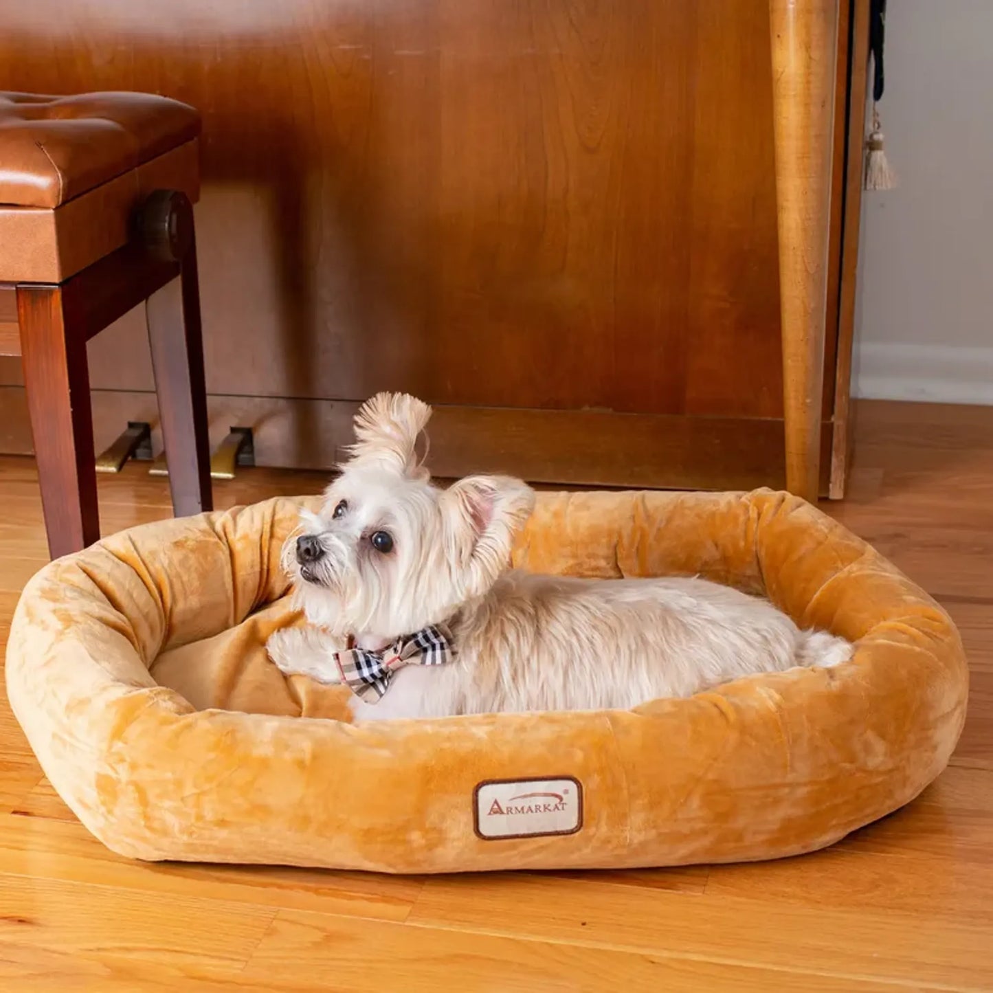 Armarkat Bolstered Pet Bed and Mat - Comfortable and Durable