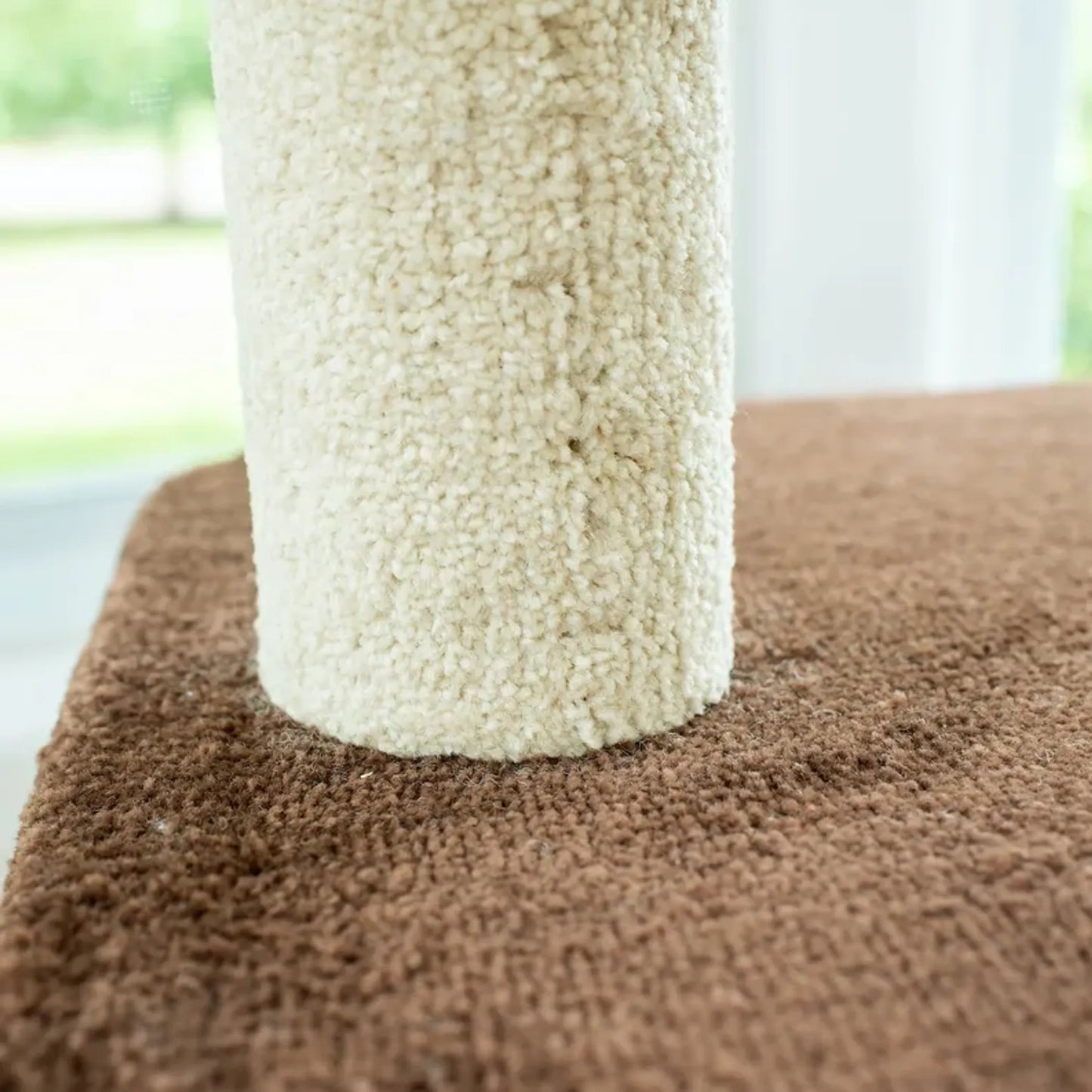 Three-Level Real Wood Cat Tree with Carpeted Condo and Play House