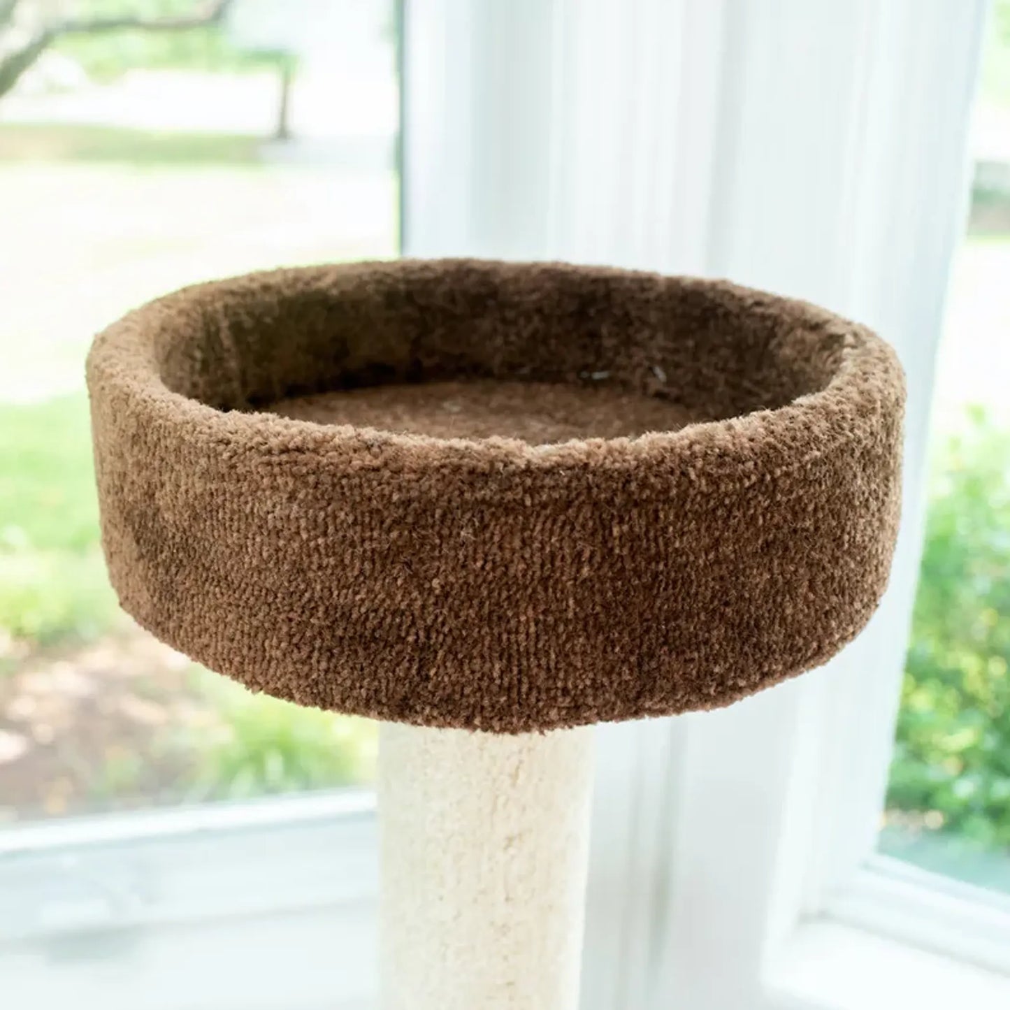 Three-Level Real Wood Cat Tree with Carpeted Condo and Play House