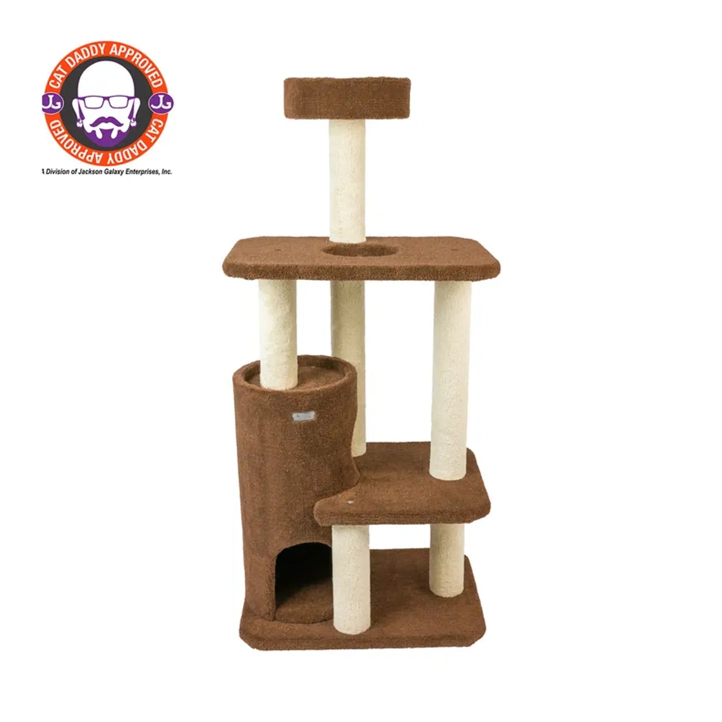 Armarkat Real Wood 3-Level Carpeted Cat Tree Condo