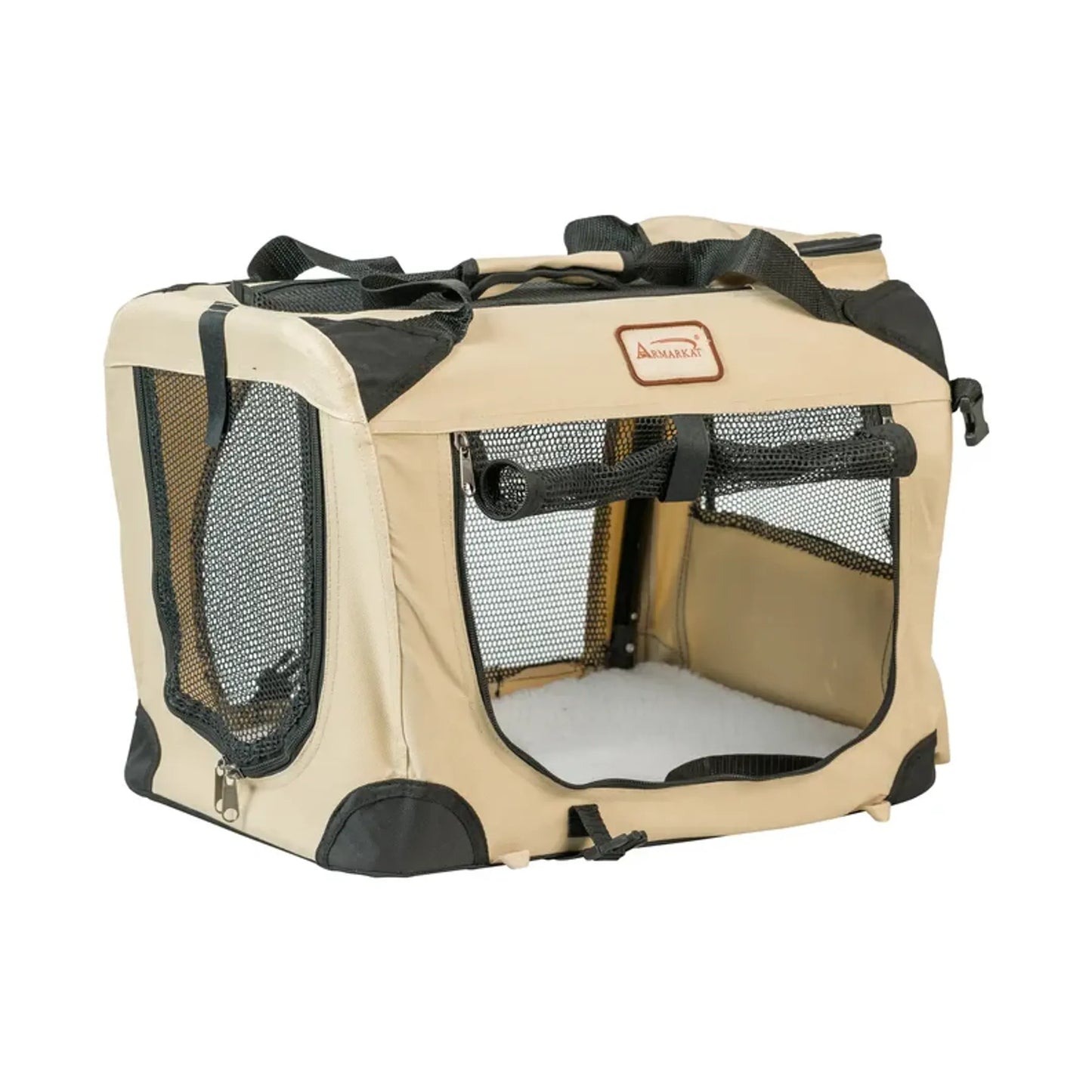 Armarkat Folding Soft Dog Crate - Foldable and Portable for Travel