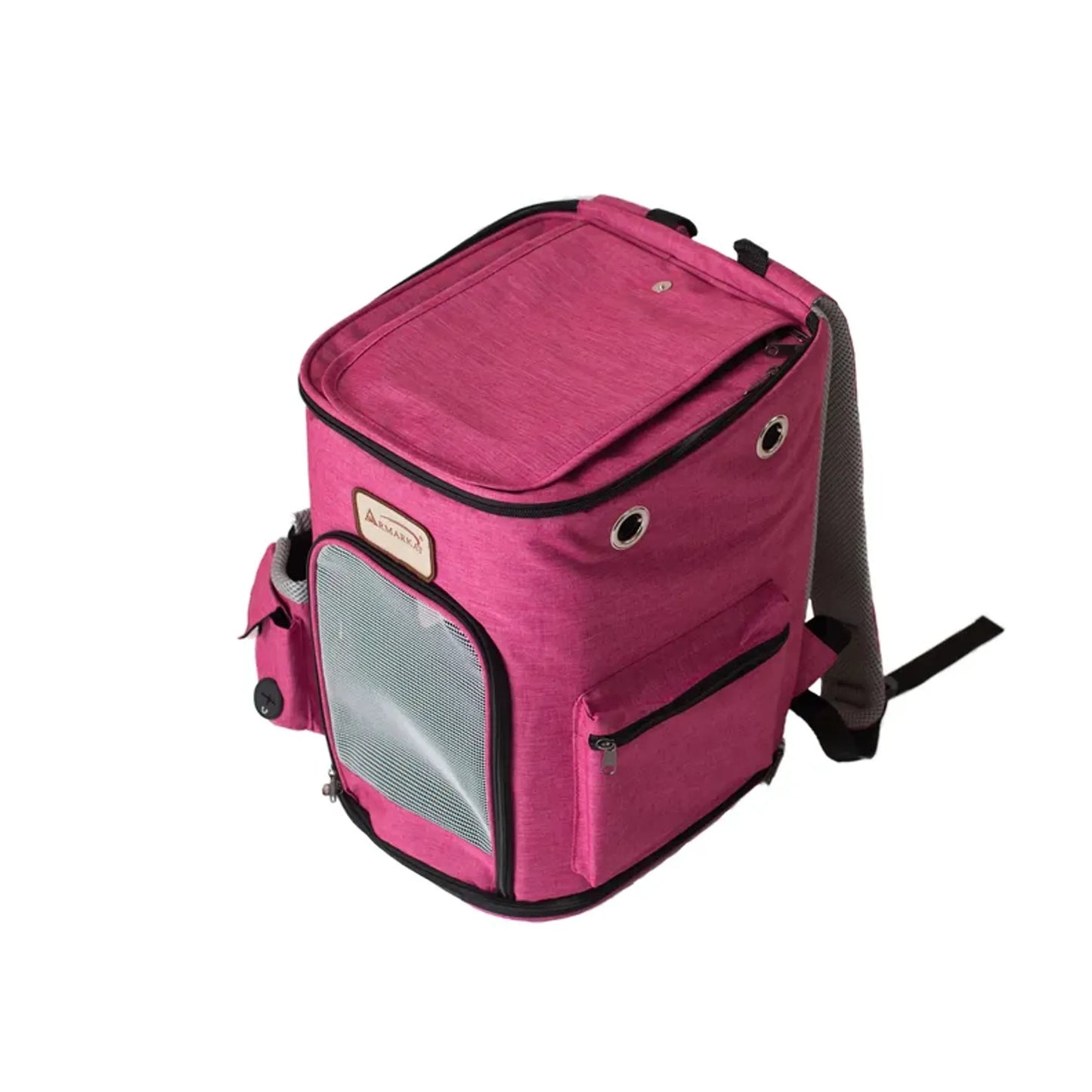 Armarkat Pawfect Pets Backpack - Durable Pet Carrier, Pink and Gray