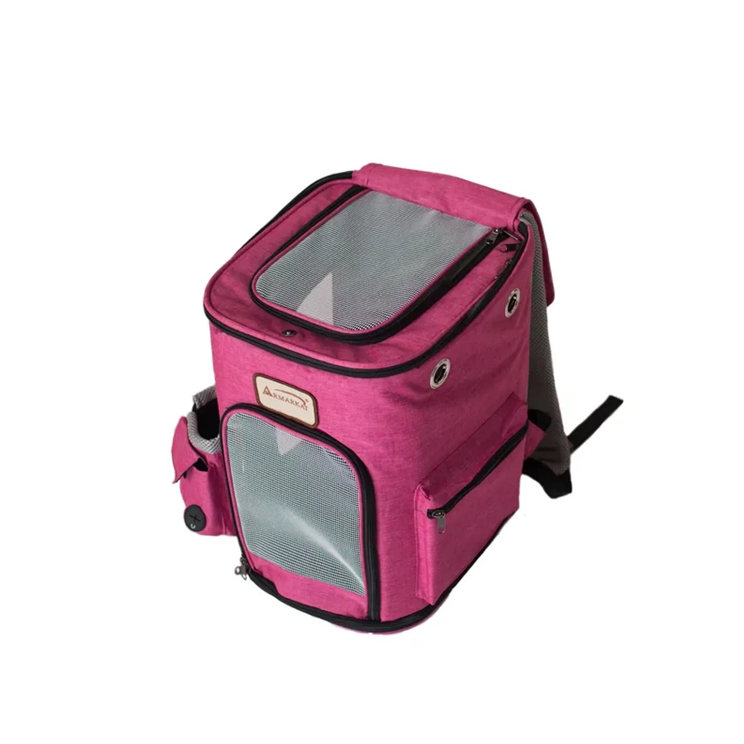 Armarkat Pawfect Pets Backpack - Durable Pet Carrier, Pink and Gray
