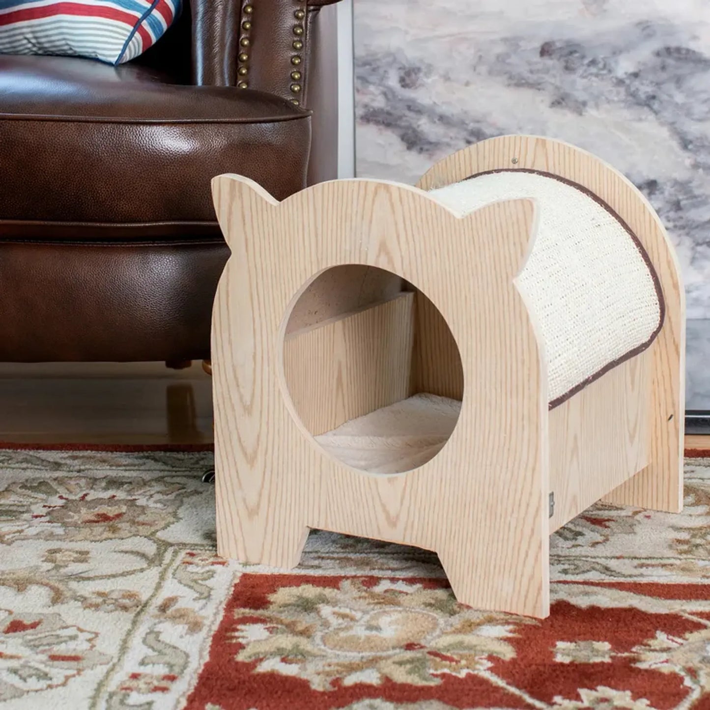 Armarkat Premium Wood Cat Hideaway - Cozy and Stylish Cat Furniture