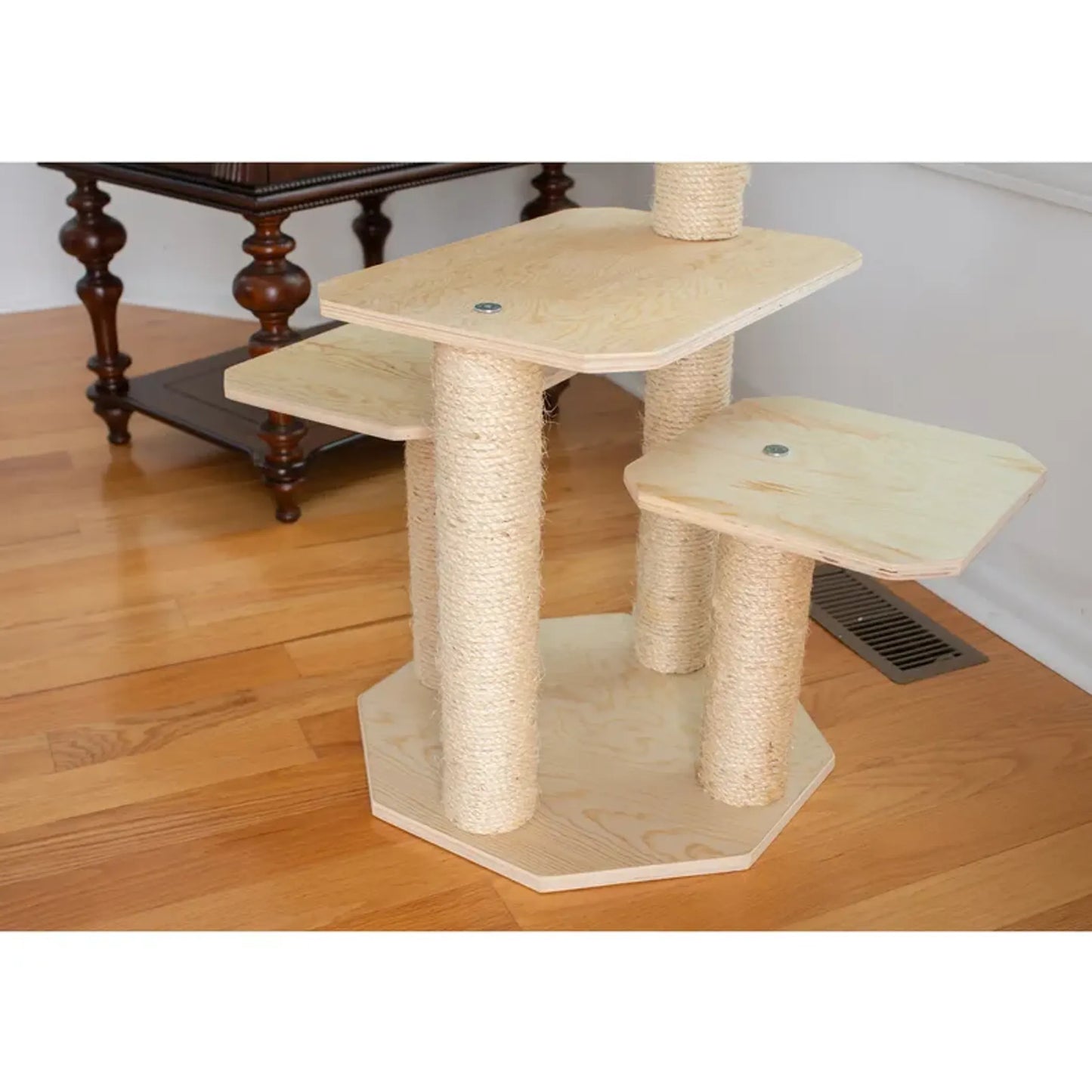 Armarkat Premium Scots Pine Cat Tree - Solid Wood Multi-Level Cat Playground