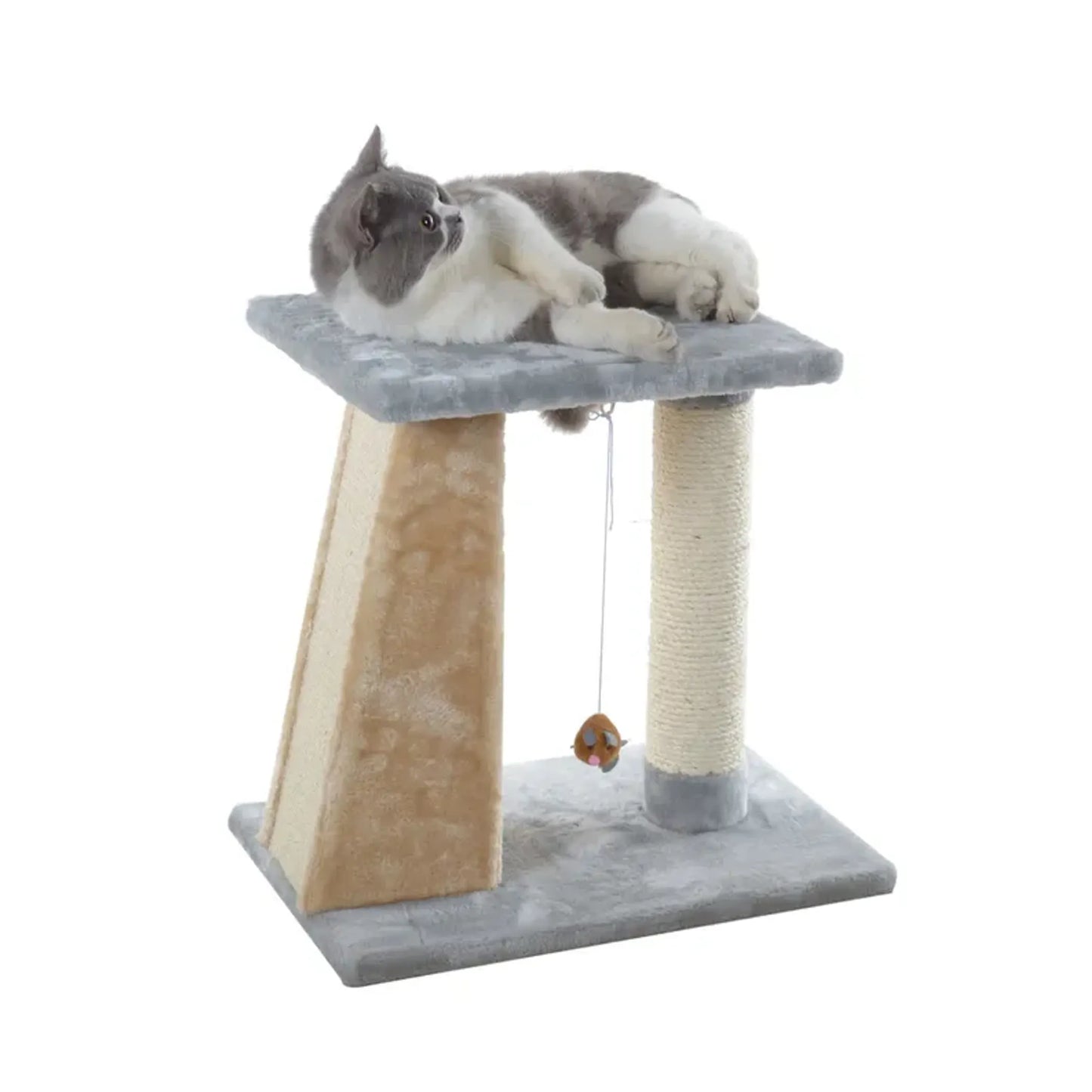 Armarkat 2 Level Platform Scratcher - Interactive Cat Toy