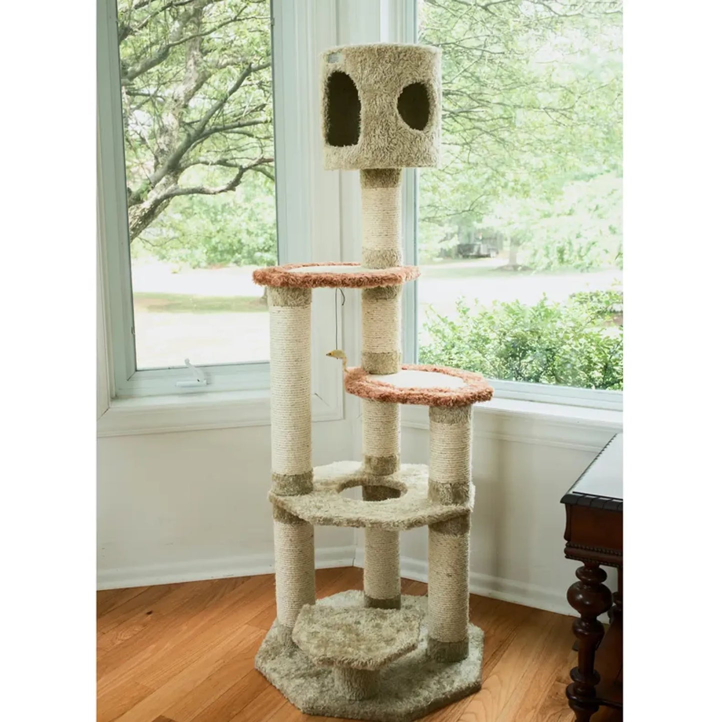 Real Wood Cat Climber - Multi-Level Jungle with Sisal Carpet