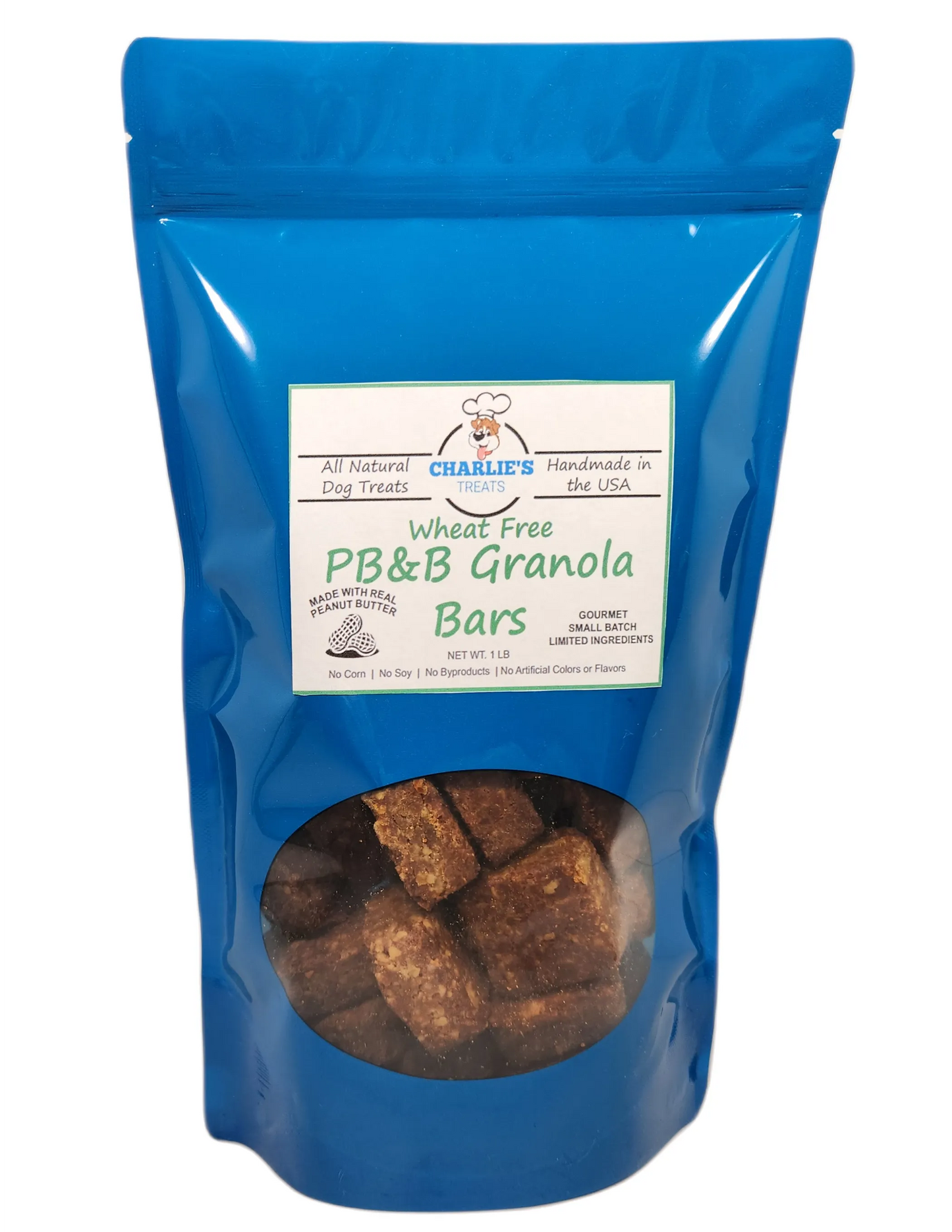 Wheat-Free PB&B Granola Bars - Soft and Crumbly Dog Treats