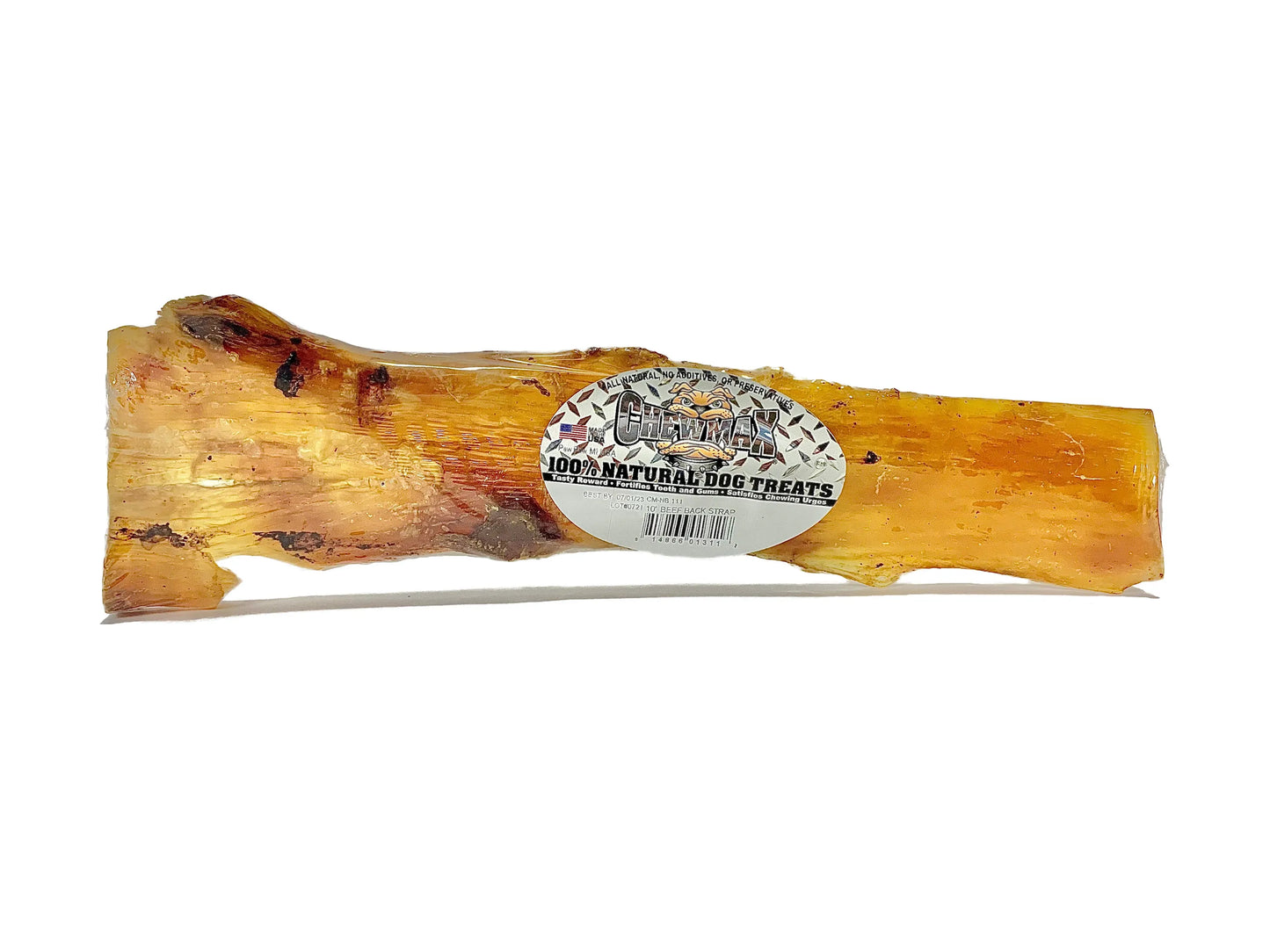 10-inch Beef Back Strap Dog Bone - Natural, Tasty and Beneficial