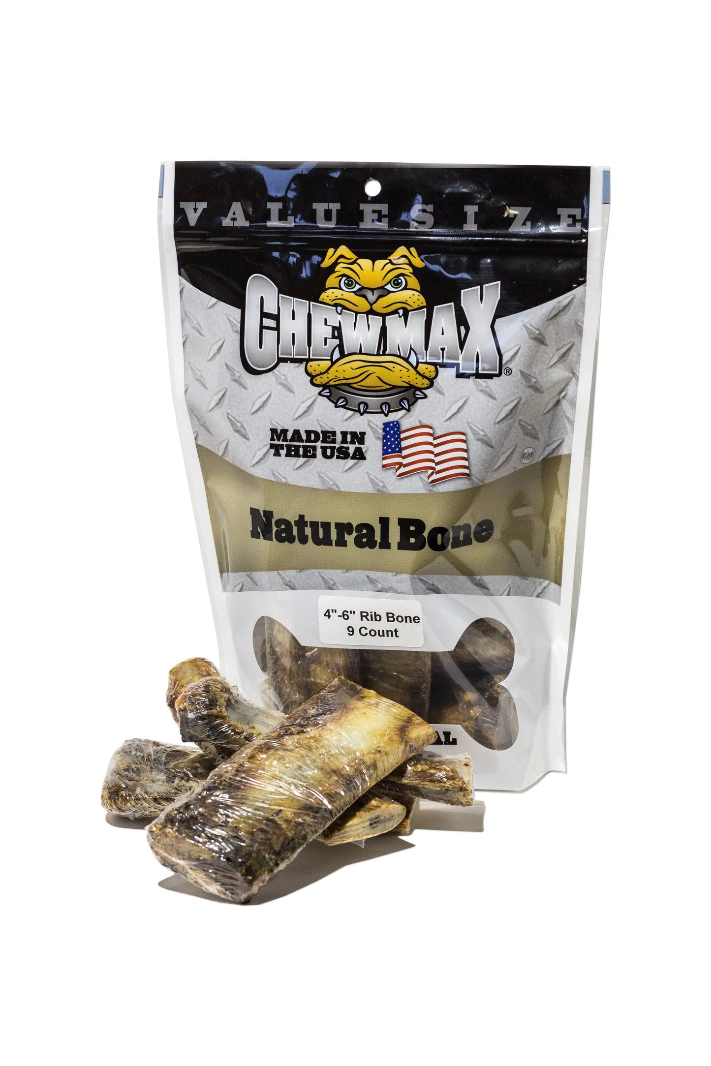 9-Count Rib Beef Bone for Dogs - Natural, Tasty and Beneficial