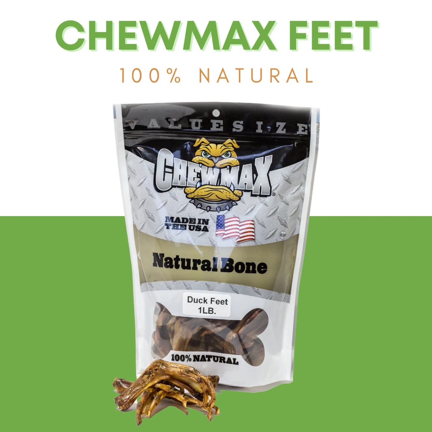 1 LB Bag Duck Feet - Nutritious & Delicious Dog Treats
