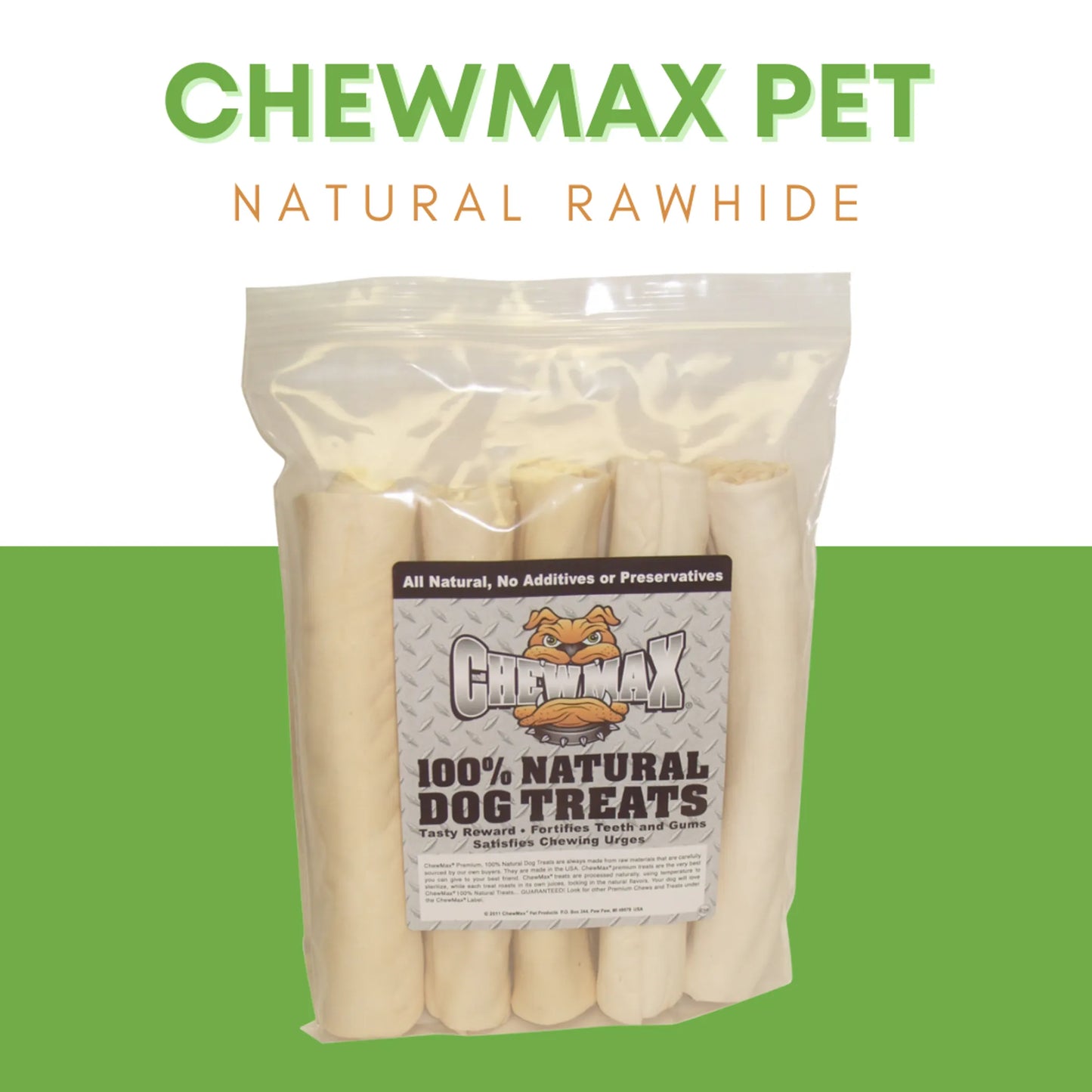 6 Count Retriever Roll - Oven Baked Natural Rawhide Treats
