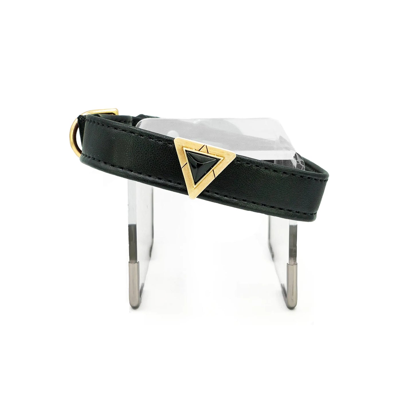 Jet Onyx Collar Charm Set - Stylish Pet Accessory with Healing Properties