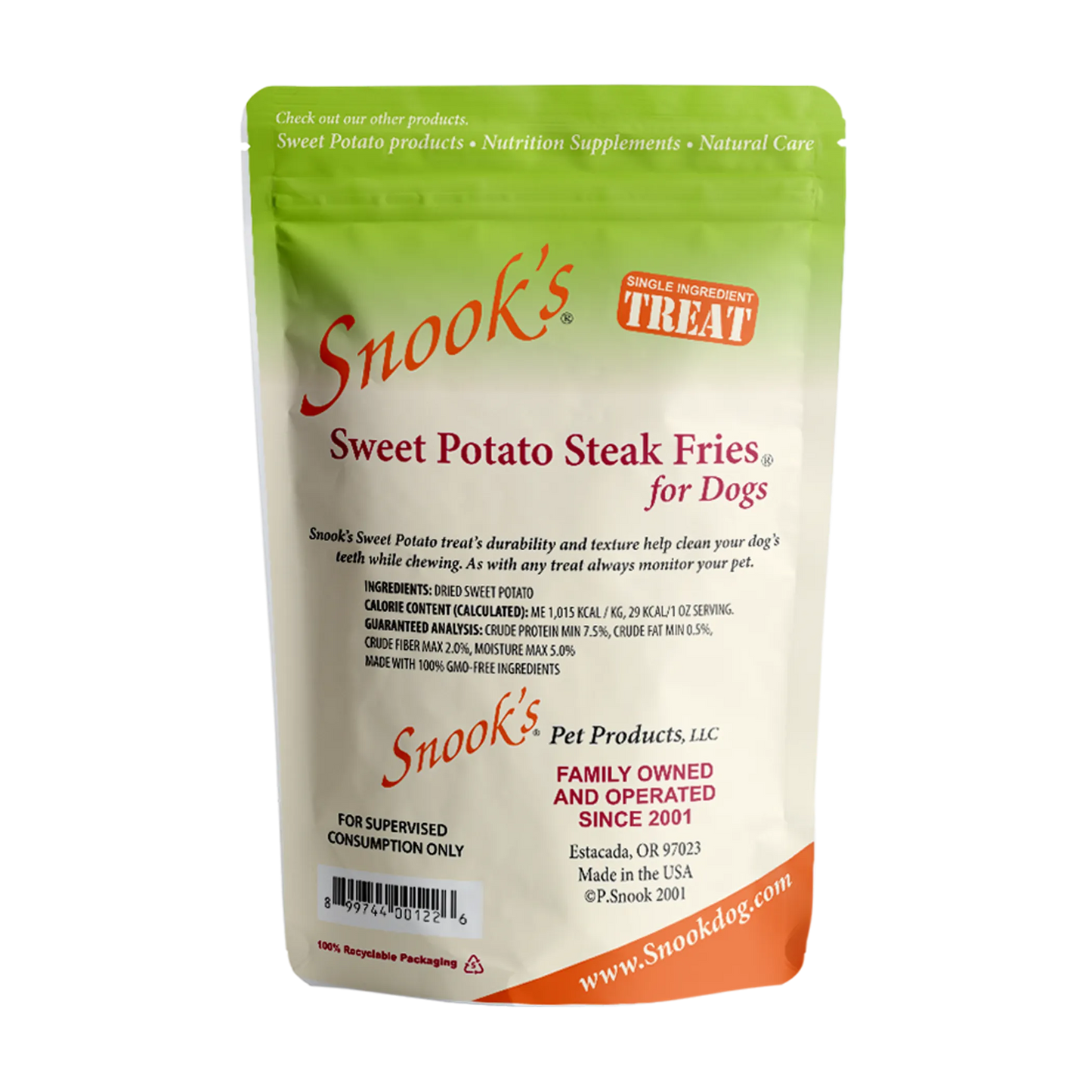 Sweet Potato Dog Steak Fries - Healthy and GMO-Free Dog Treats