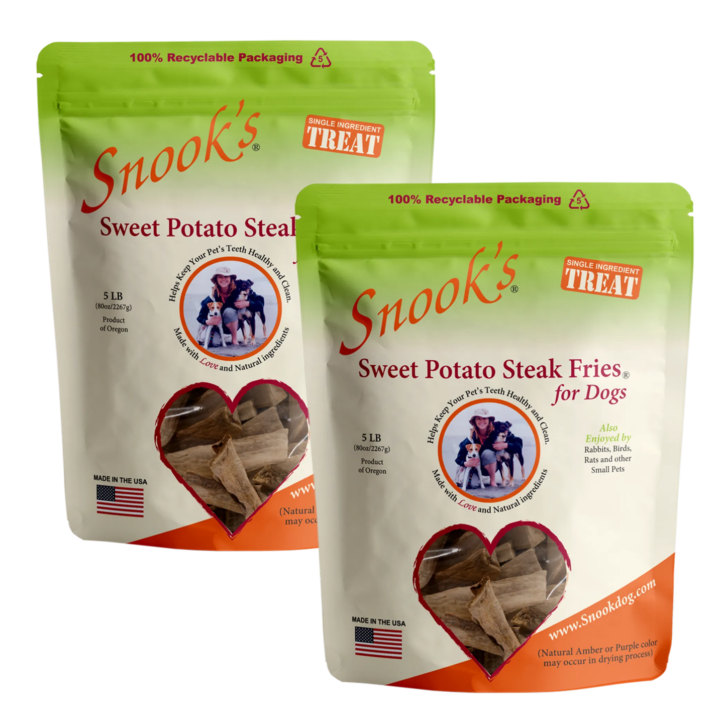 Sweet Potato Dog Steak Fries - Healthy and GMO-Free Dog Treats
