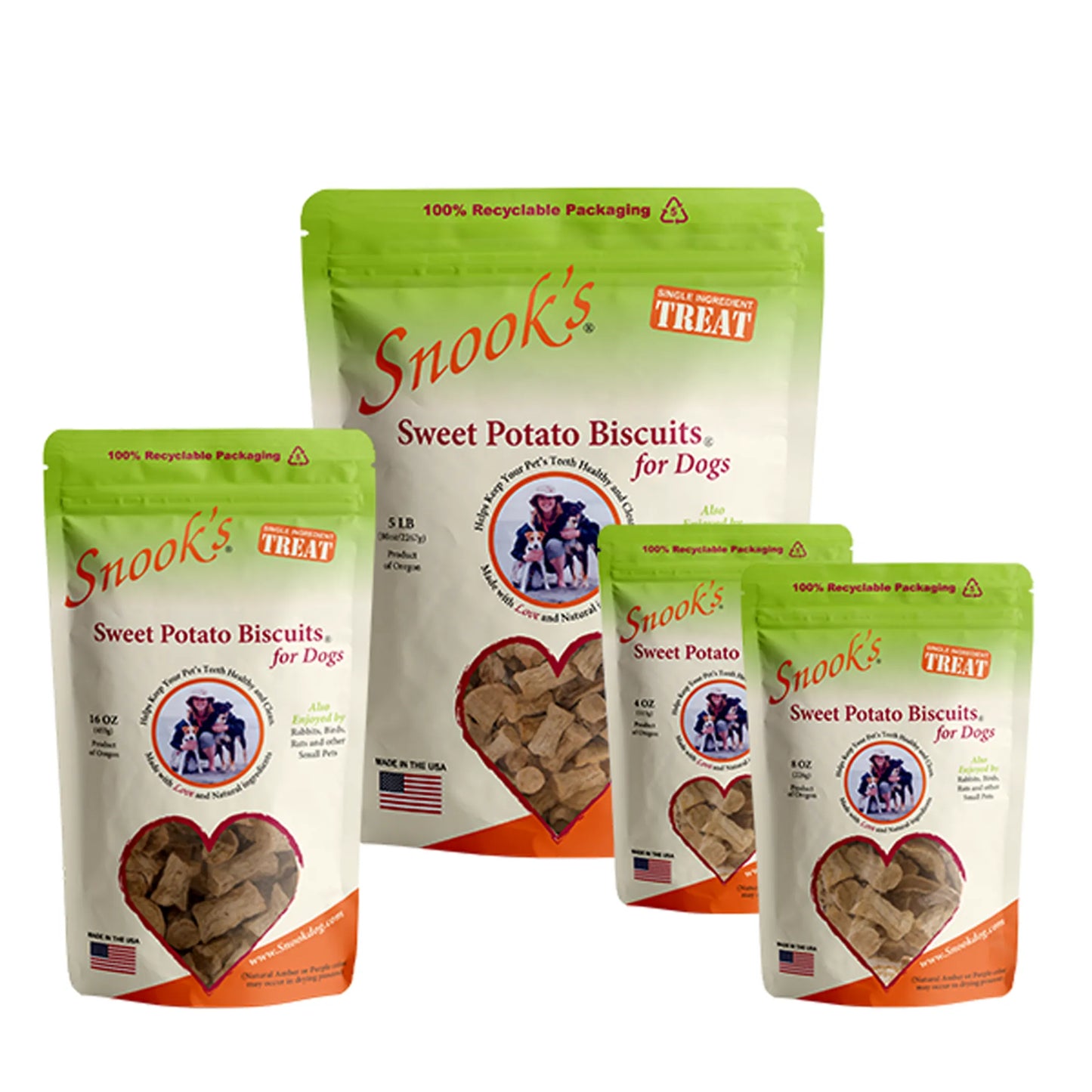 Sweet Potato Dog Biscuits - Small & GMO-Free Training Treats
