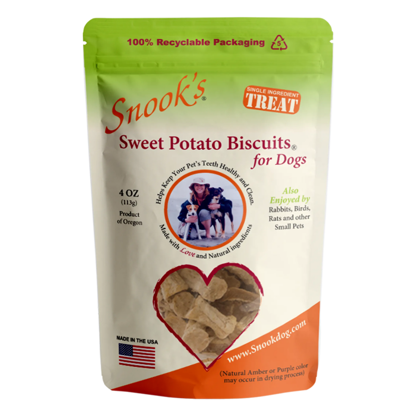 Sweet Potato Dog Biscuits - Small & GMO-Free Training Treats