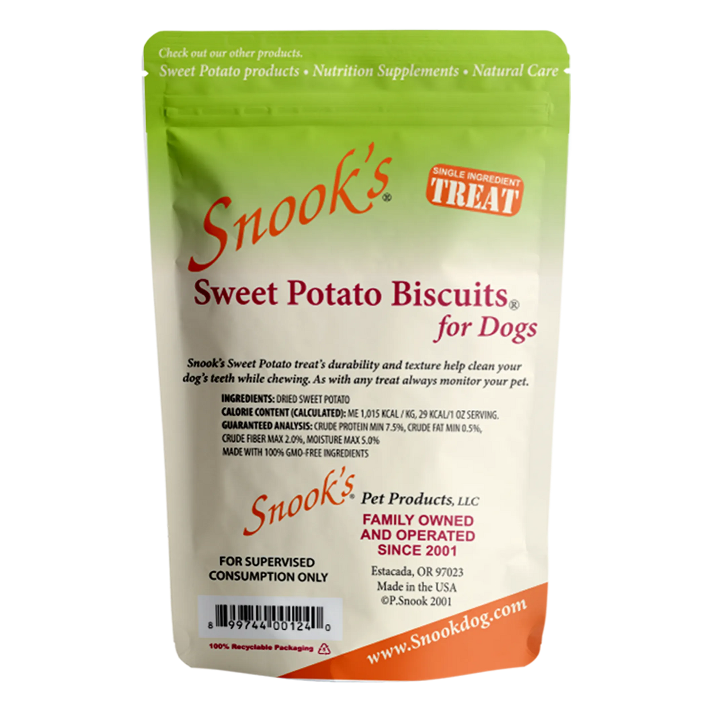 Sweet Potato Dog Biscuits - Small & GMO-Free Training Treats
