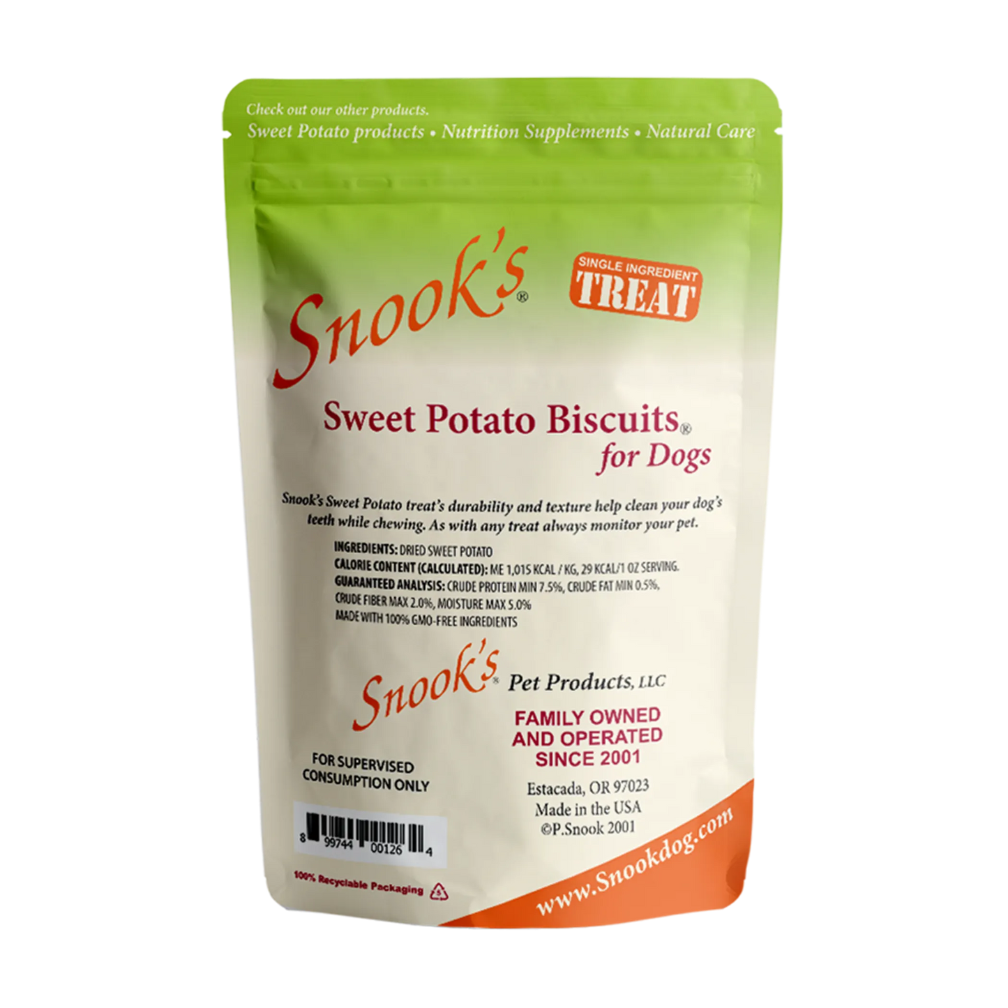 Sweet Potato Dog Biscuits - Small & GMO-Free Training Treats