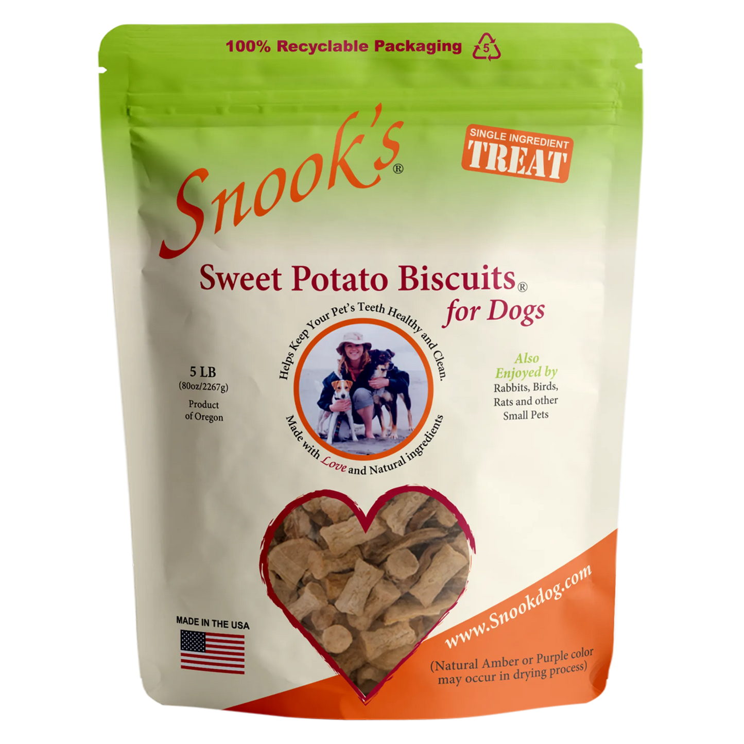Sweet Potato Dog Biscuits - Small & GMO-Free Training Treats