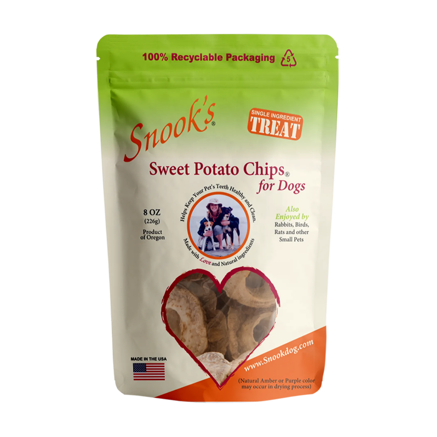 Sweet Potato Dog Chips - GMO-Free & Nutritious Dog Treat